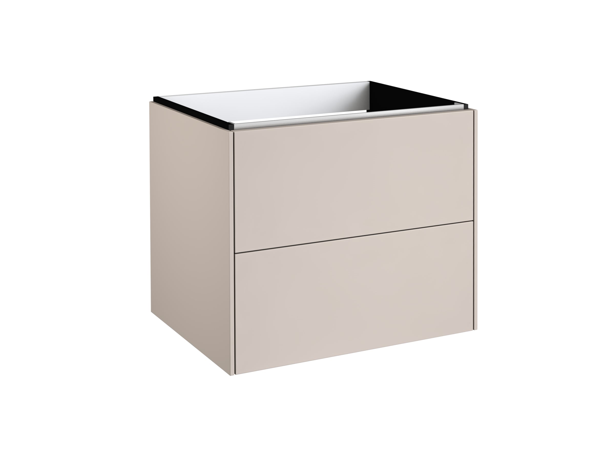 welltime Waschtisch »D-Line«, Badmöbel mit Keramik Waschbecken, Soft-Close-Funktion, Breite 61 cm