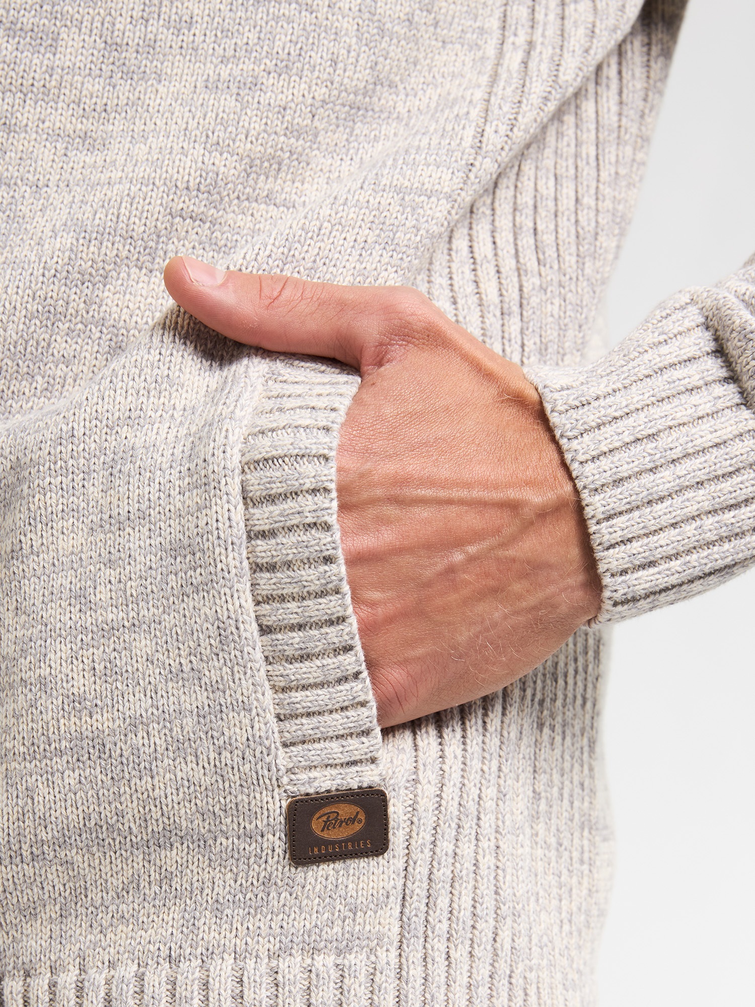 Petrol Industries Strickjacke mit Stehkragen