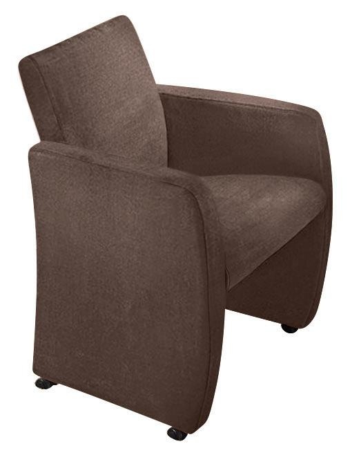 Max Winzer® Sessel »Noah, Loungesessel auf Rollen, bequem, schmale Armlehnen«, schlichte Eleganz in kompakten Stellmaßen