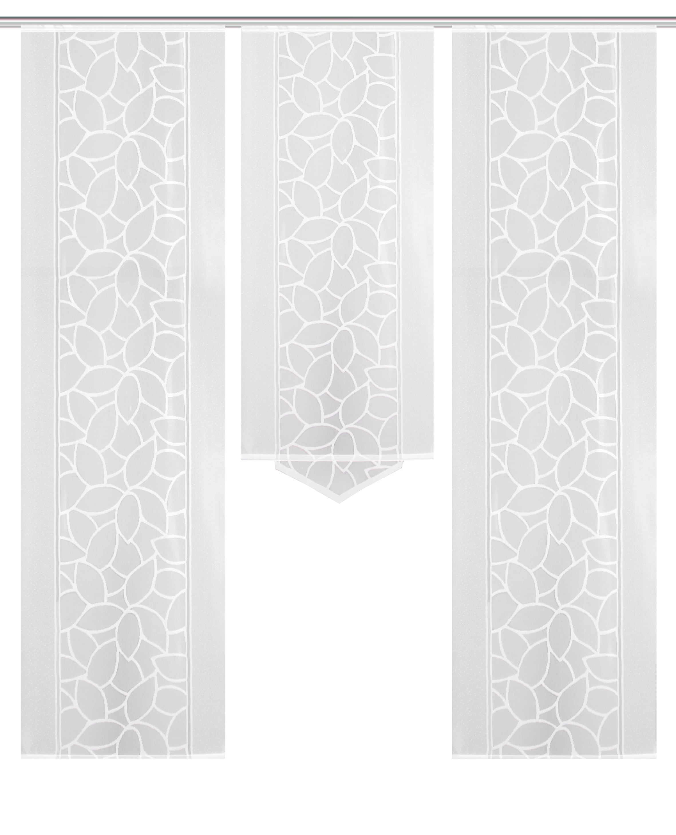 HOME WOHNIDEEN Schiebegardine »JENNA«, (3 St.), Schiebevorhang Jacquard Set