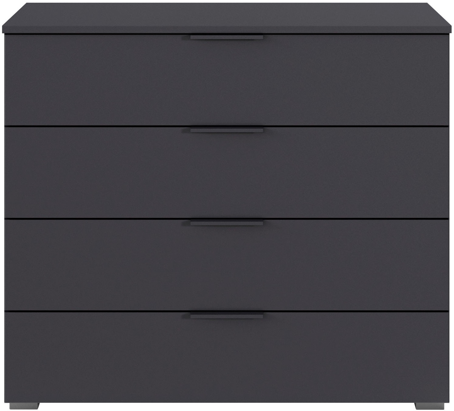 rauch Schubkastenkommode »Sideboard Schubladenkommode AGORDO mit Dekor- oder Hochglanzfront«, (in zwei Griff-Farben, Breite 80 cm), vier große und geräumige Schubladen mit viel Stauraum MADE IN GERMANY
