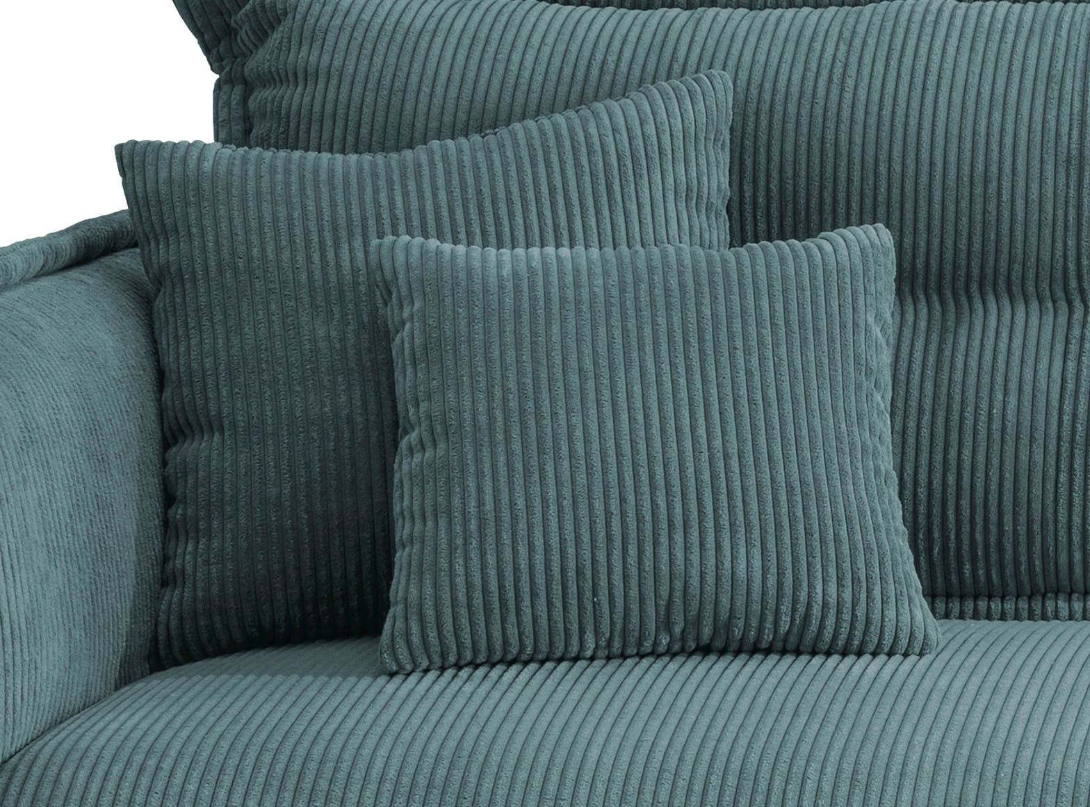 INOSIGN Ecksofa »Lazio modern und bequem, schmale Armlehnen, tolle Detailverarbeitung«, zwei verschiedene Fußfarben wählbar