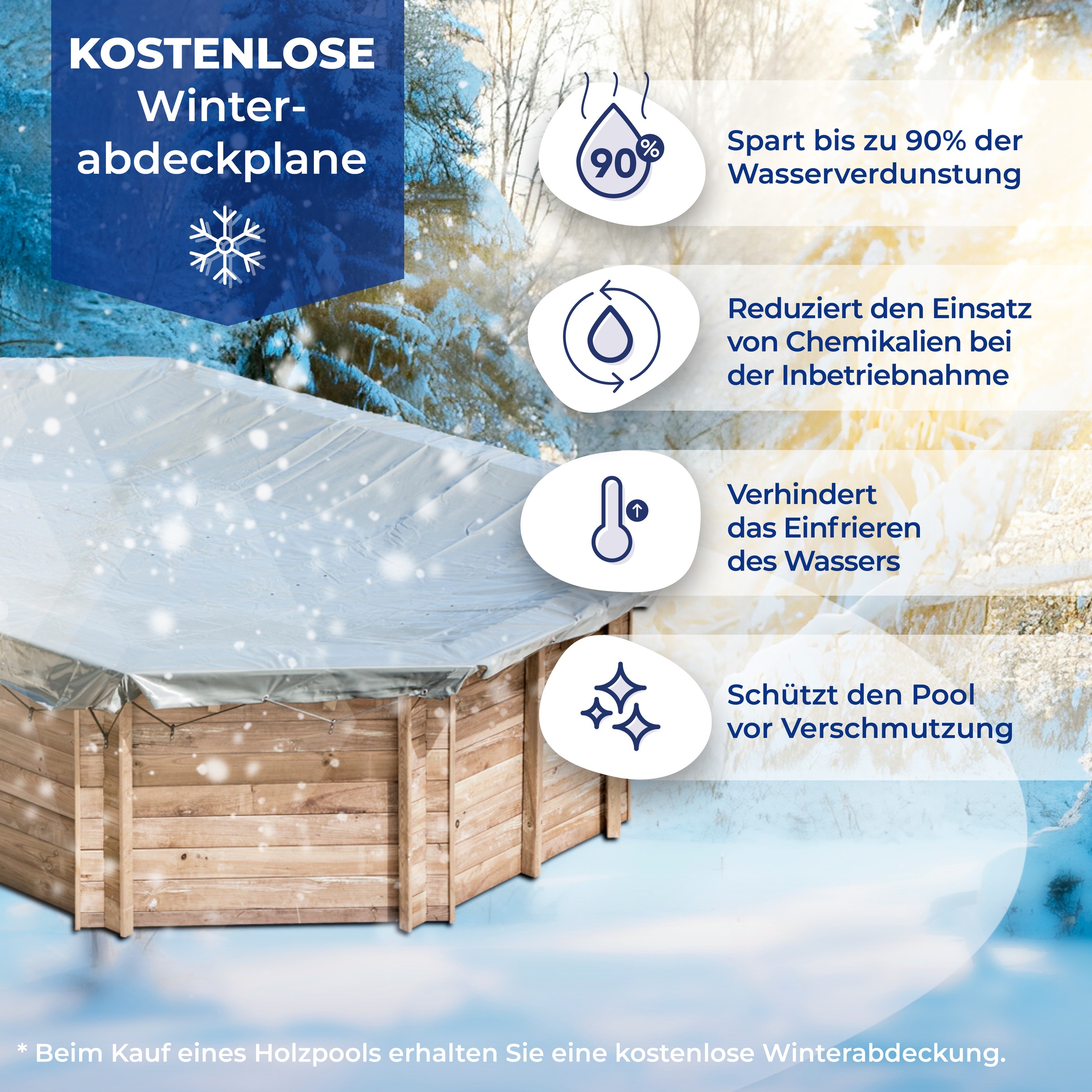 Gre Achteckpool »MACADAMIA« Kiefernholz, BxLxH: 335x632x130 cm