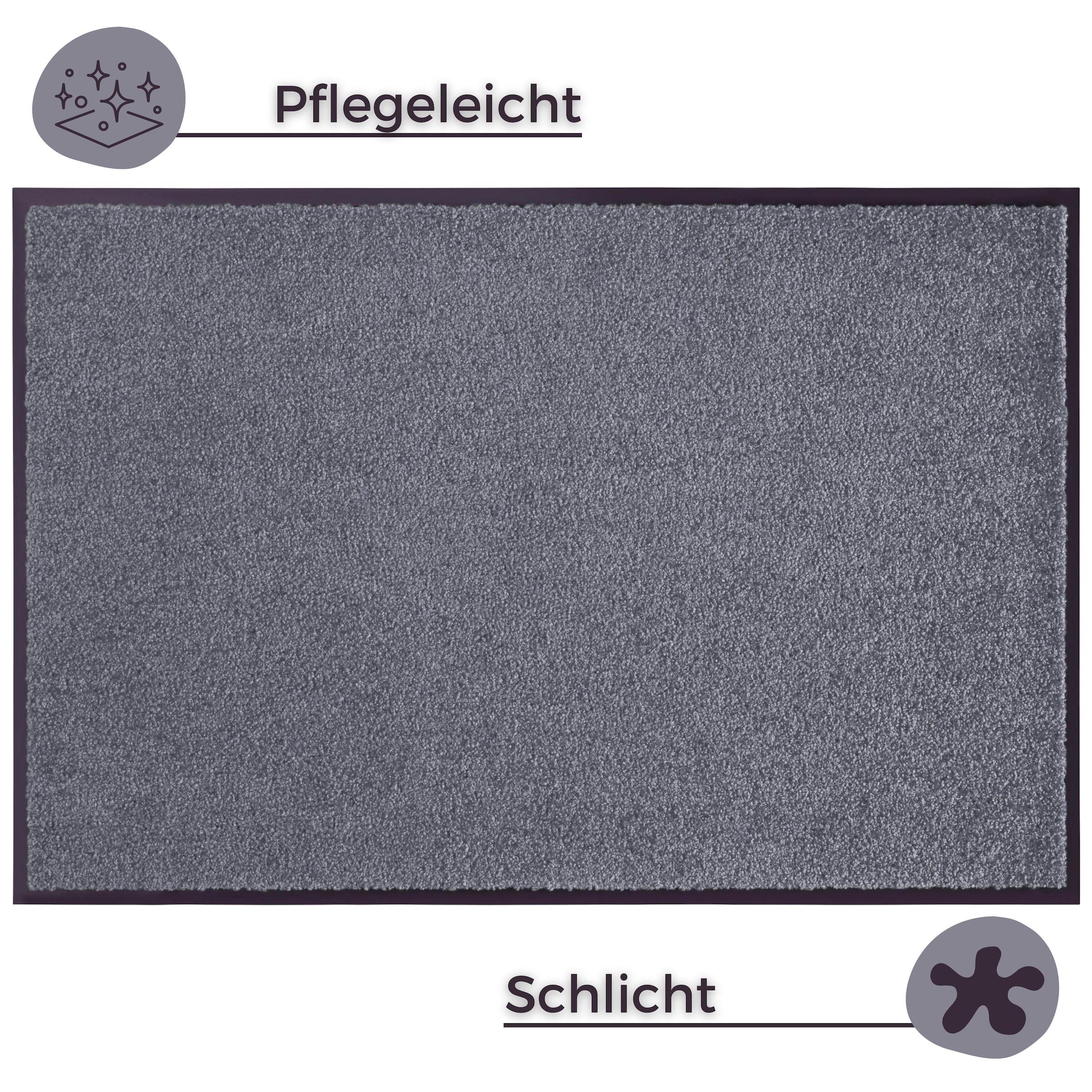 HANSE Home Fußmatte »Wash & Clean«, rechteckig, 7 mm Höhe, Schmutzfangmatte, Türmatte, In- und Outdoor, Teppich, Läufer, waschbar