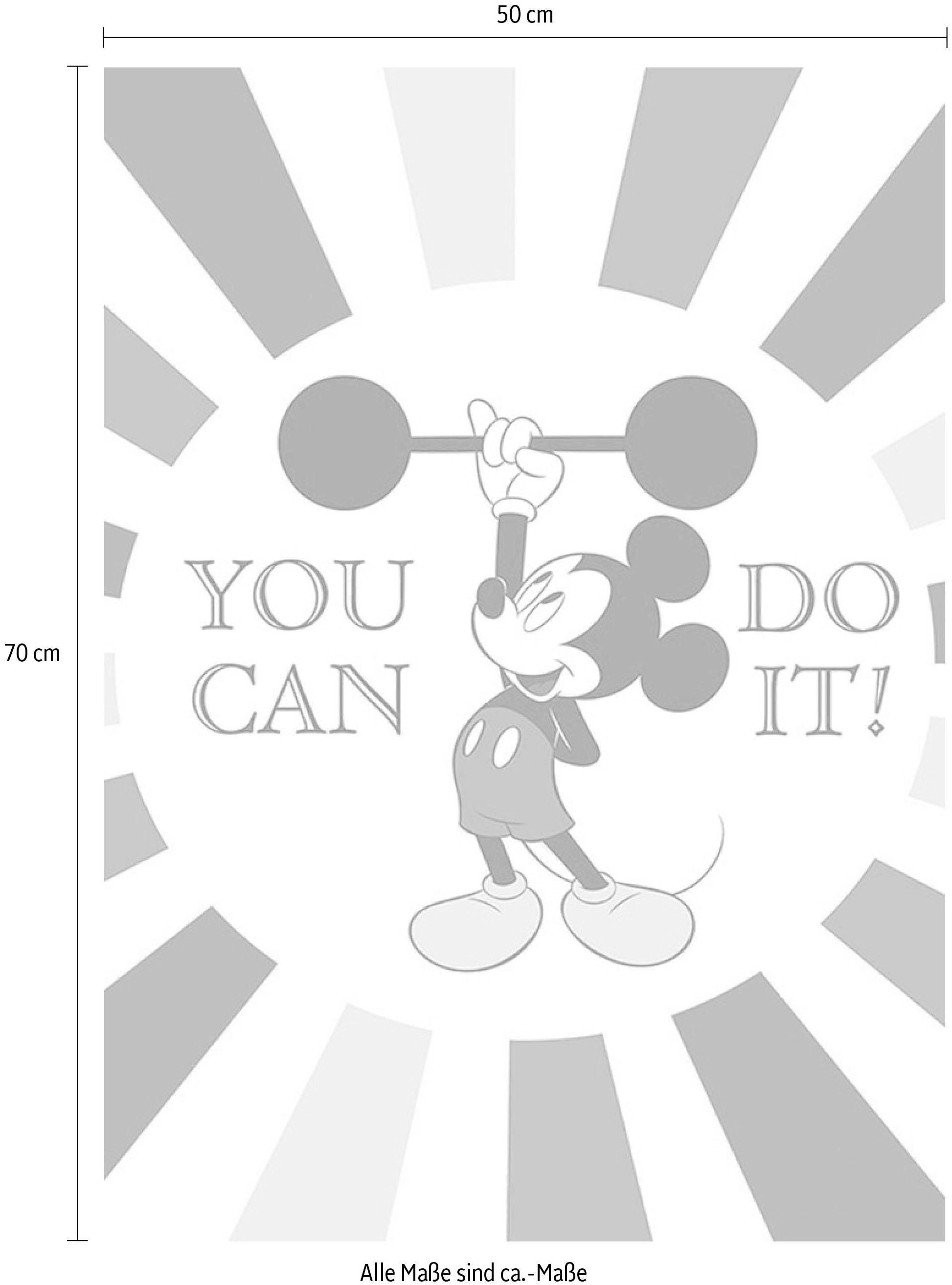 Komar Bild »Mickey Mouse Do it«, Disney, (1 St.), Wandbild zur Dekoration im Kinderzimmer - ohne Rahmen