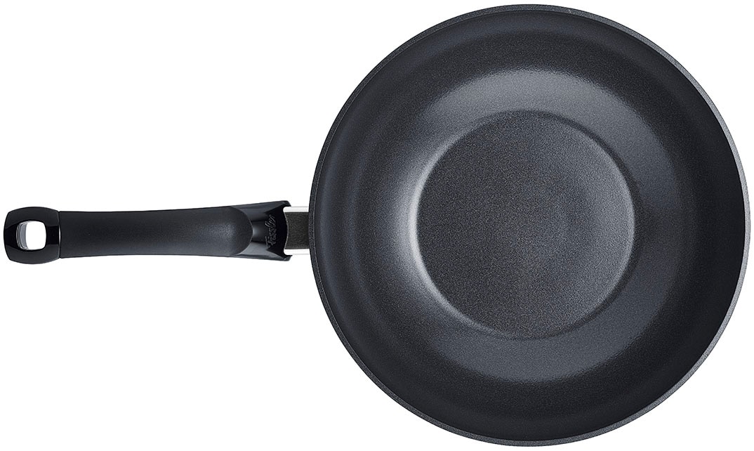 Fissler Wok »Ceratal® Orbit Black« Aluminium 1 Stk. tlg. gesünderes Kochen mit Antihaft-Effekt, hergestellt ohne PFAS/PTFE