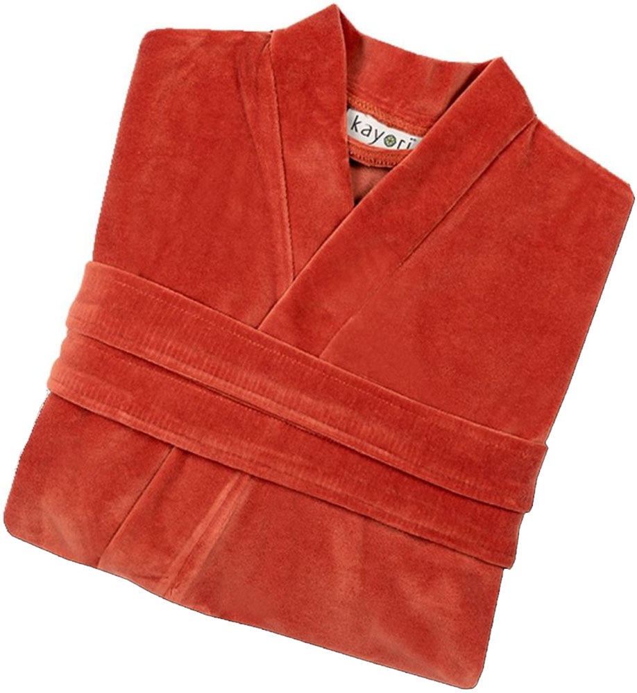 kayori Unisex-Bademantel »Mori« samtig weich