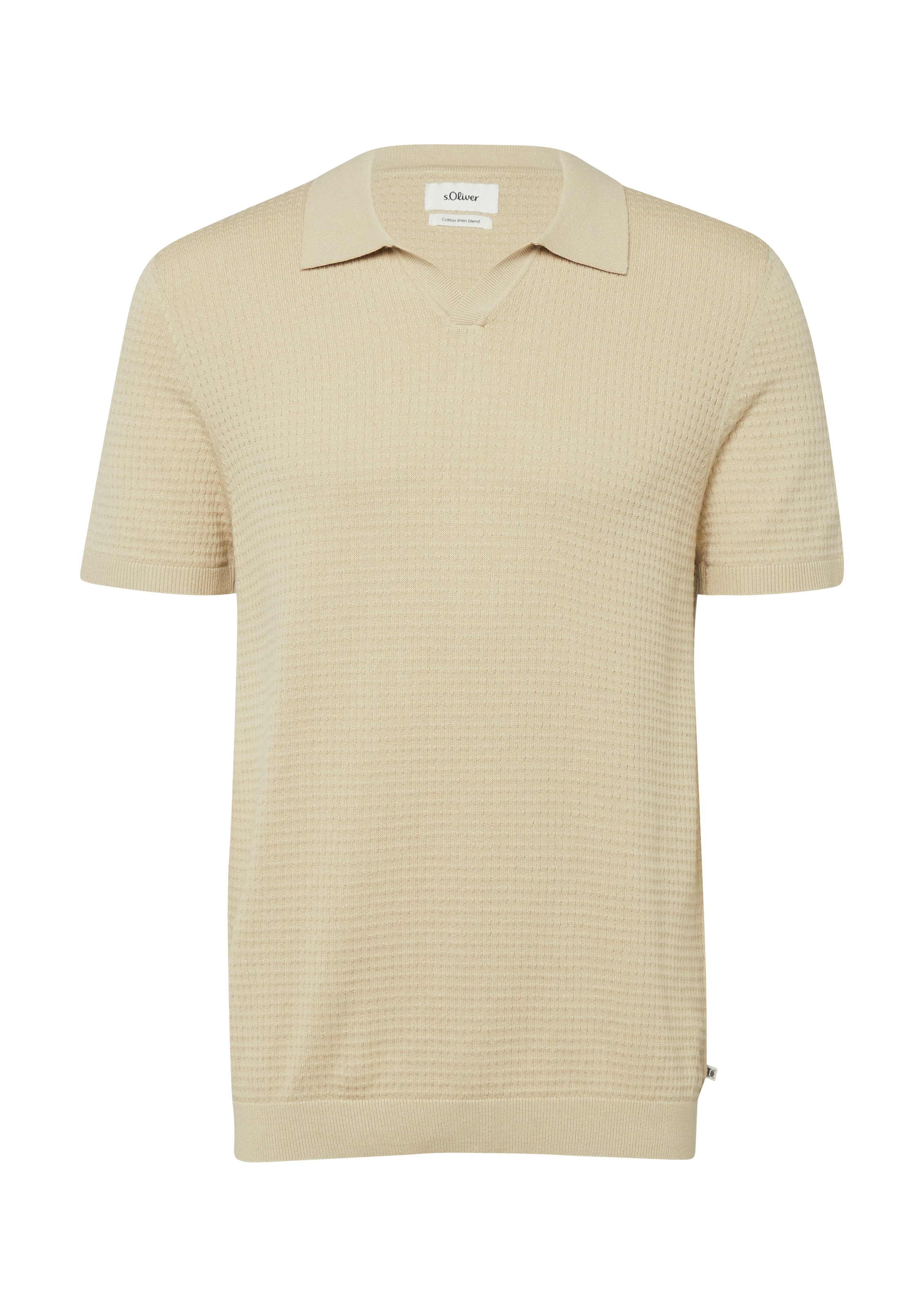 s.Oliver Poloshirt mit Rippbündchen