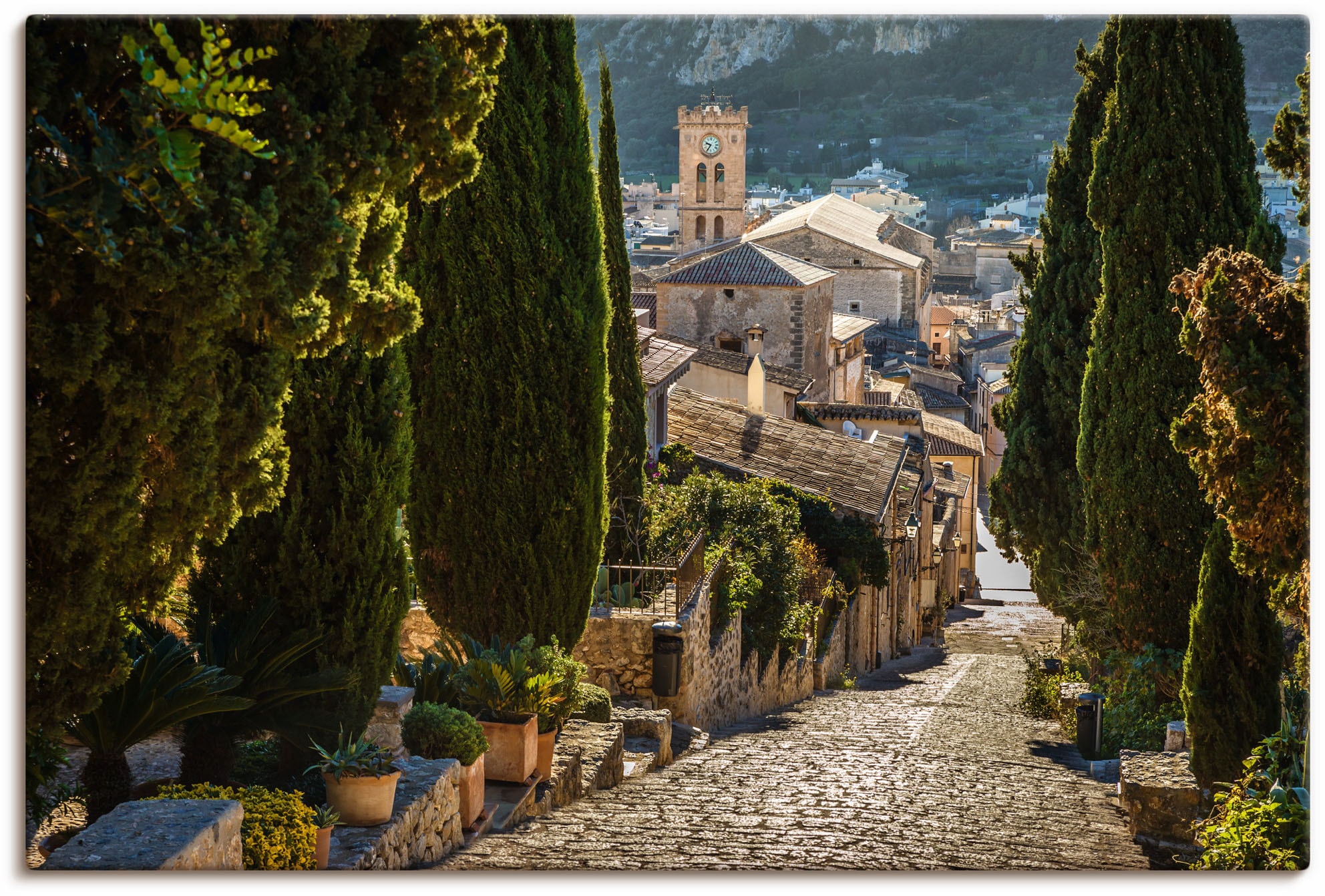 Artland Wandbild »Blick vom Kalvarienberg auf Pollenca«, Mallorca, (1 St.), günstig online kaufen