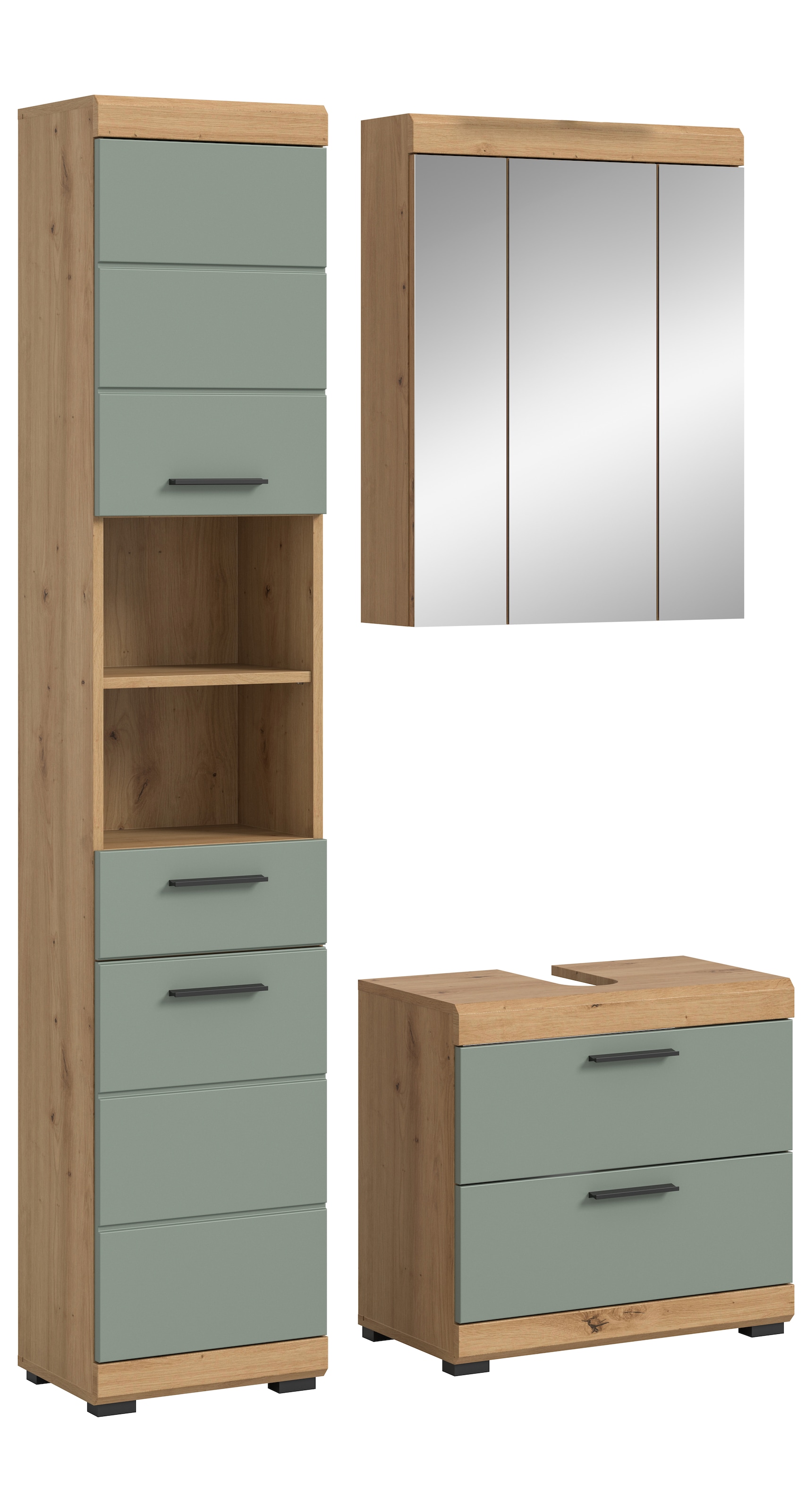 INOSIGN Badmöbel-Set »Siena, 3 teilig, bestehend aus:«, (Set), Hochschrank, günstig online kaufen