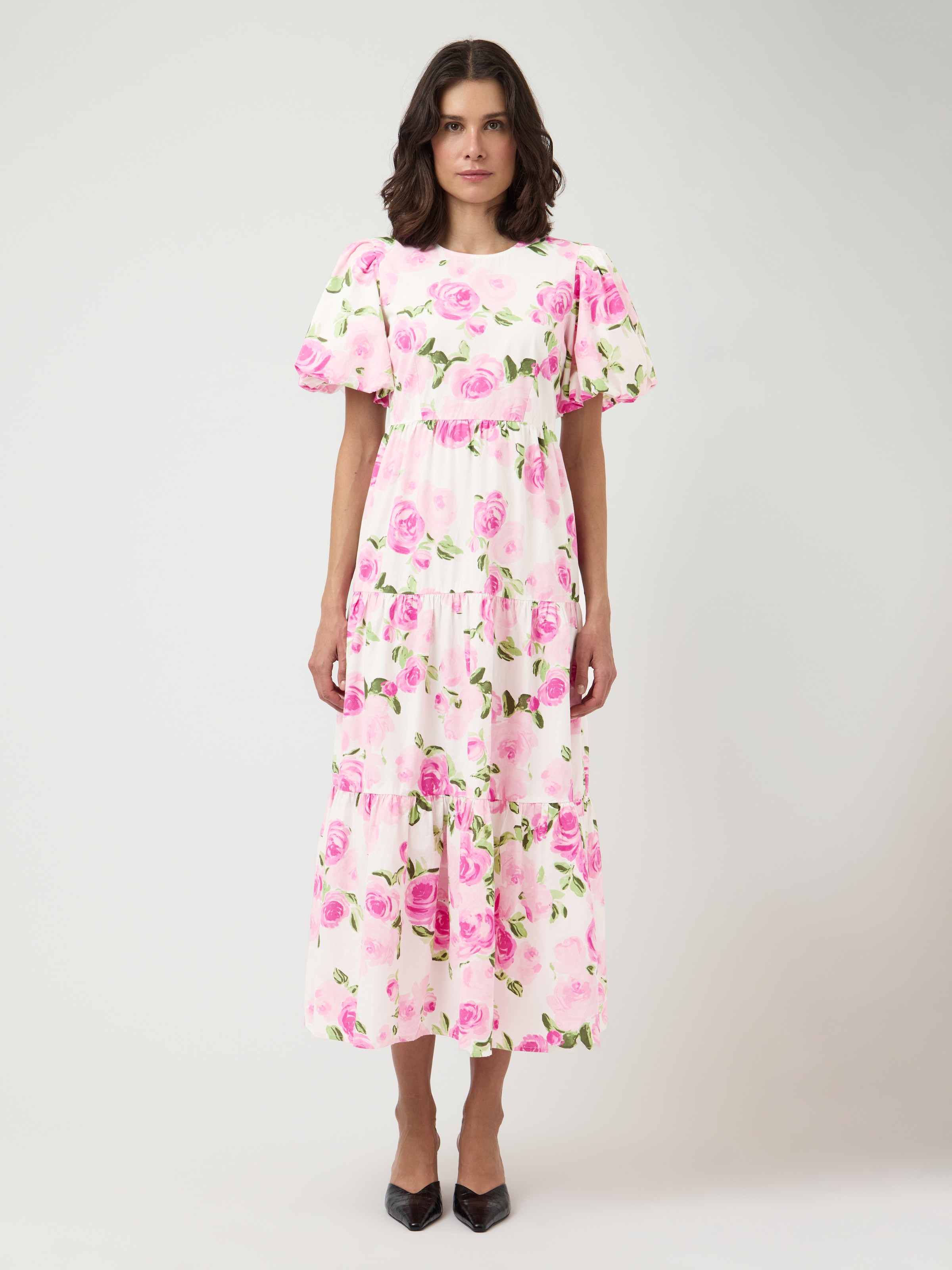 Y.A.S Midikleid »YASCOLEA SS ANKLE DRESS S. NOOS« Sommerkleid, Baumwolle, knöchellang