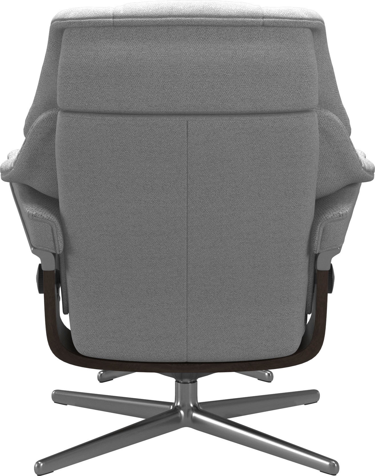 Stressless® Relaxsessel »Reno«, (Set, Relaxsessel mit Hocker), mit Hocker, mit Cross Base, Größe S, M & L, Holzakzent Wenge