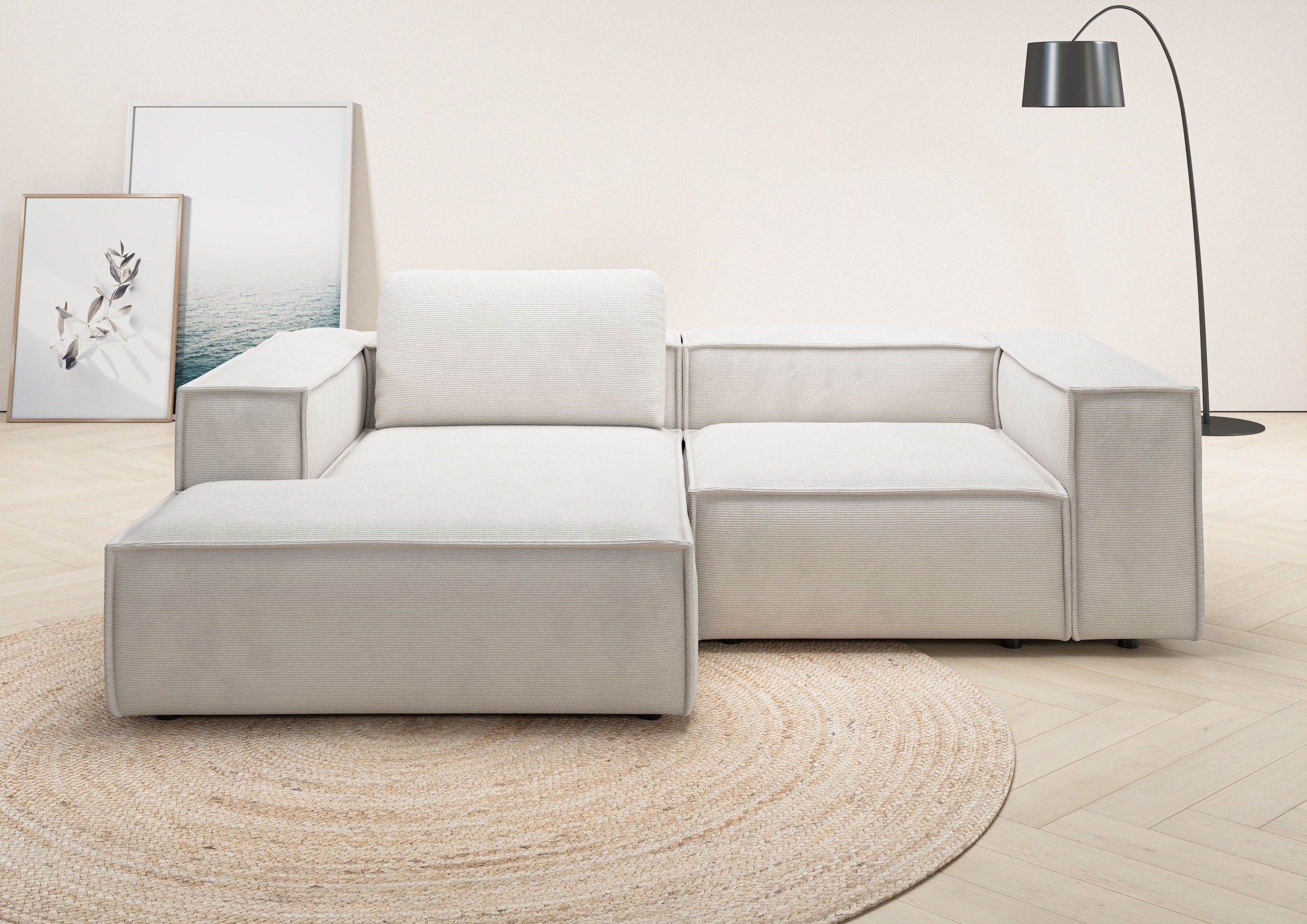 Places of Style Ecksofa »Watertown, kompakte L-Form, 246 cm breite für klei günstig online kaufen