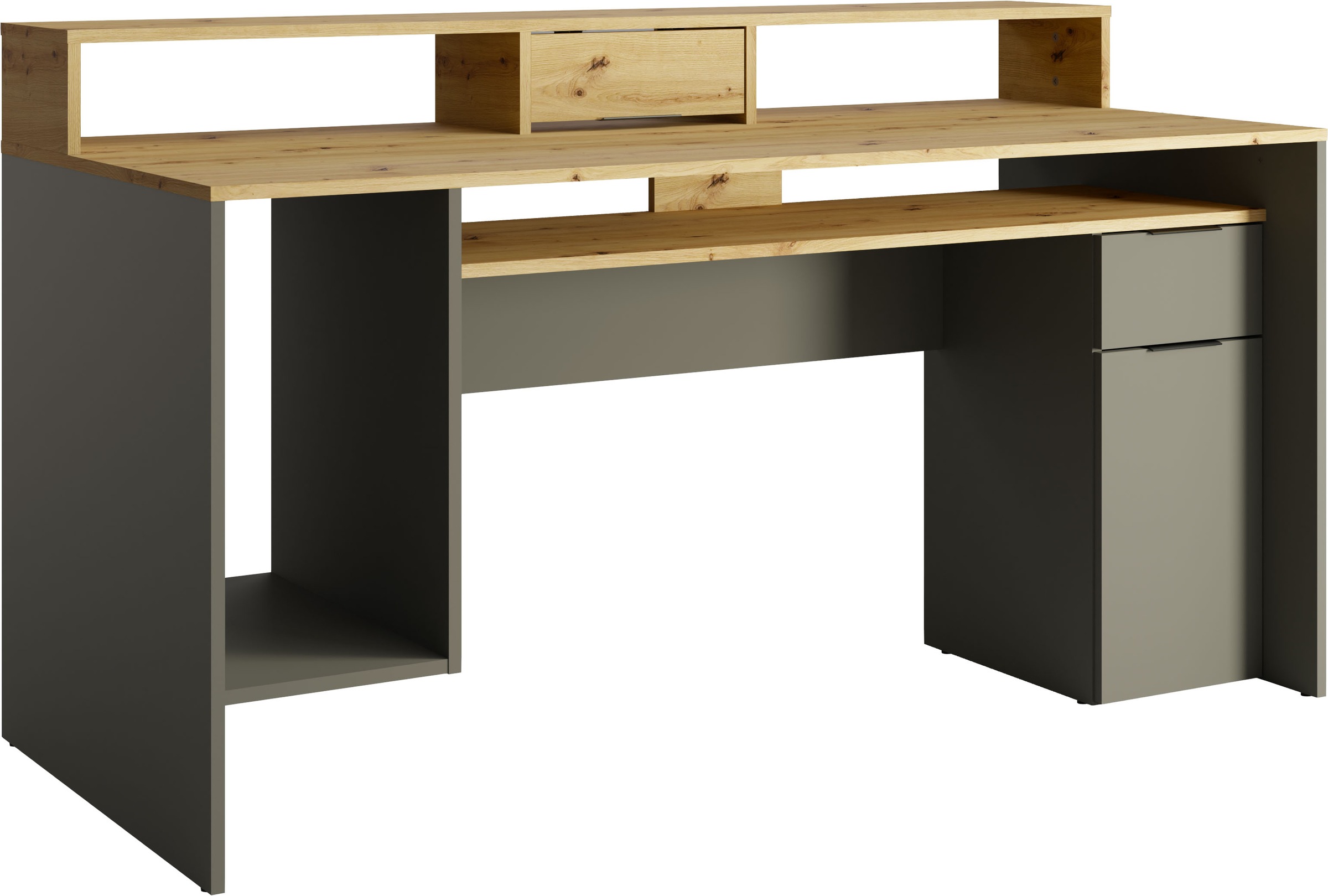 Home affaire Schreibtisch »Peoria«, Gamingtisch mit Schublade und Monitorau günstig online kaufen