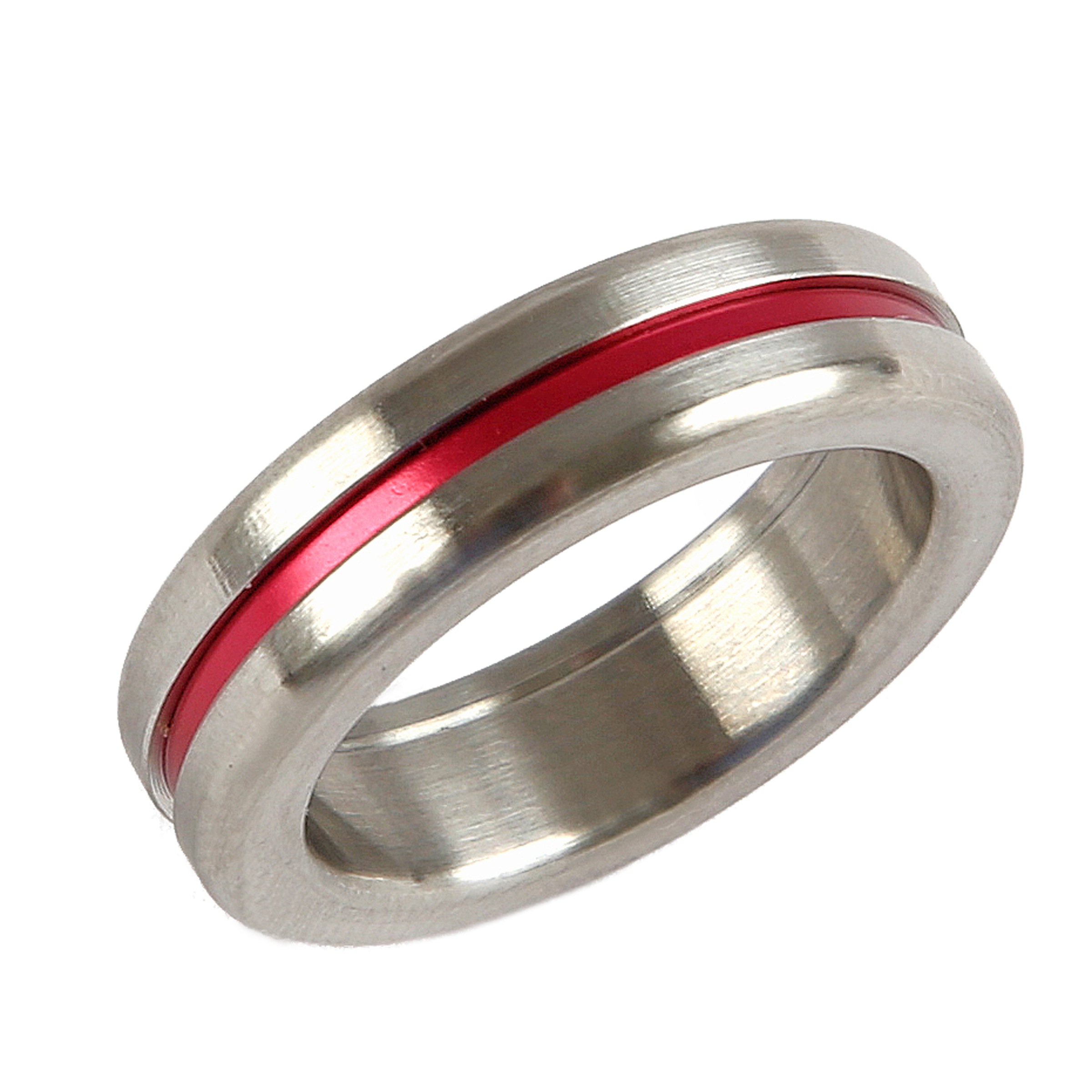Fingerring „eloxiertes Aluminium“ himbeere 056 (17,8)