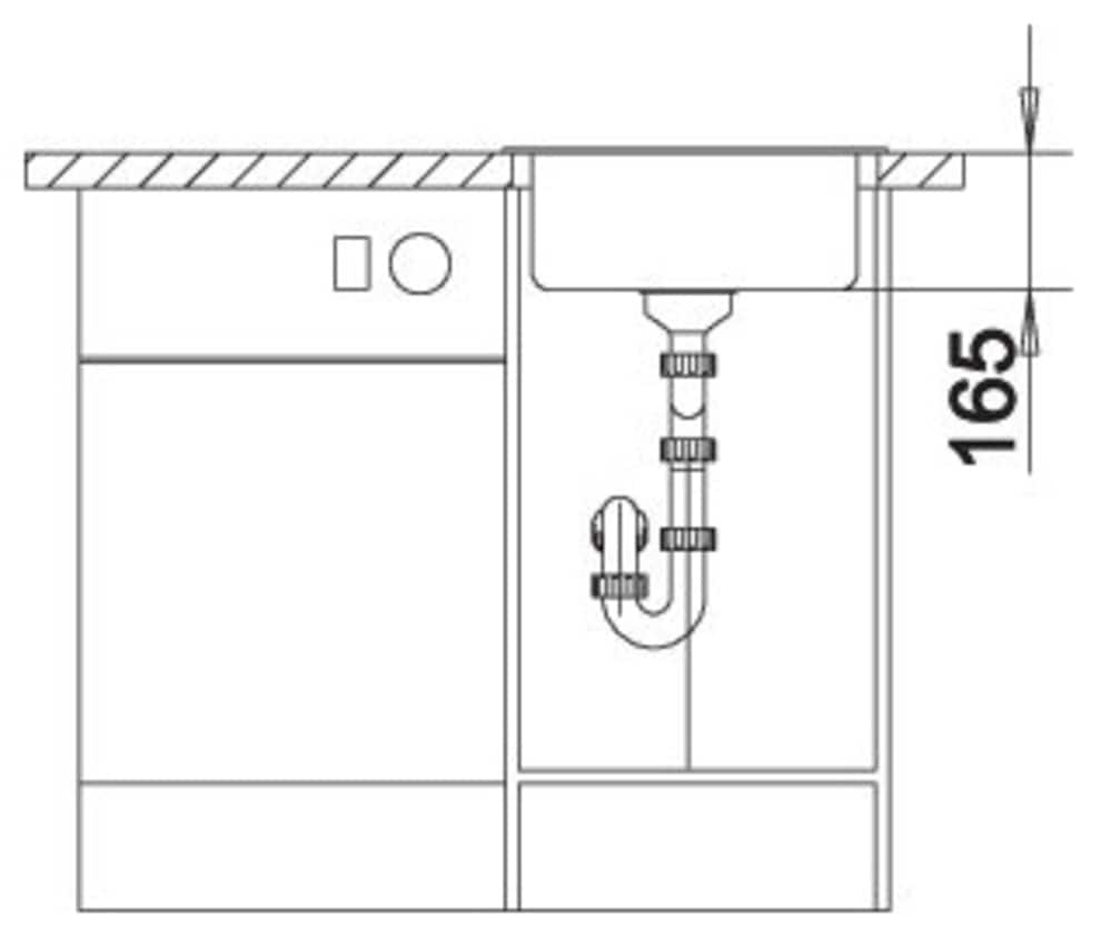 Blanco Granitspüle »BLANCORONDO« 1 Stk. tlg. erhältlich in mehreren Farben