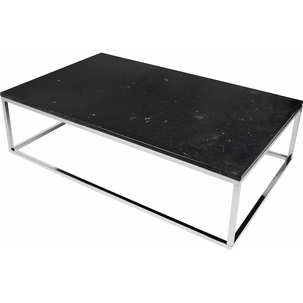 TemaHome Couchtisch »Prarie«, mit einer Marmor Tischplatte in unterschiedlichen Farbvarianten der Tischplatte und des Beingestelles, Breite 120 cm
