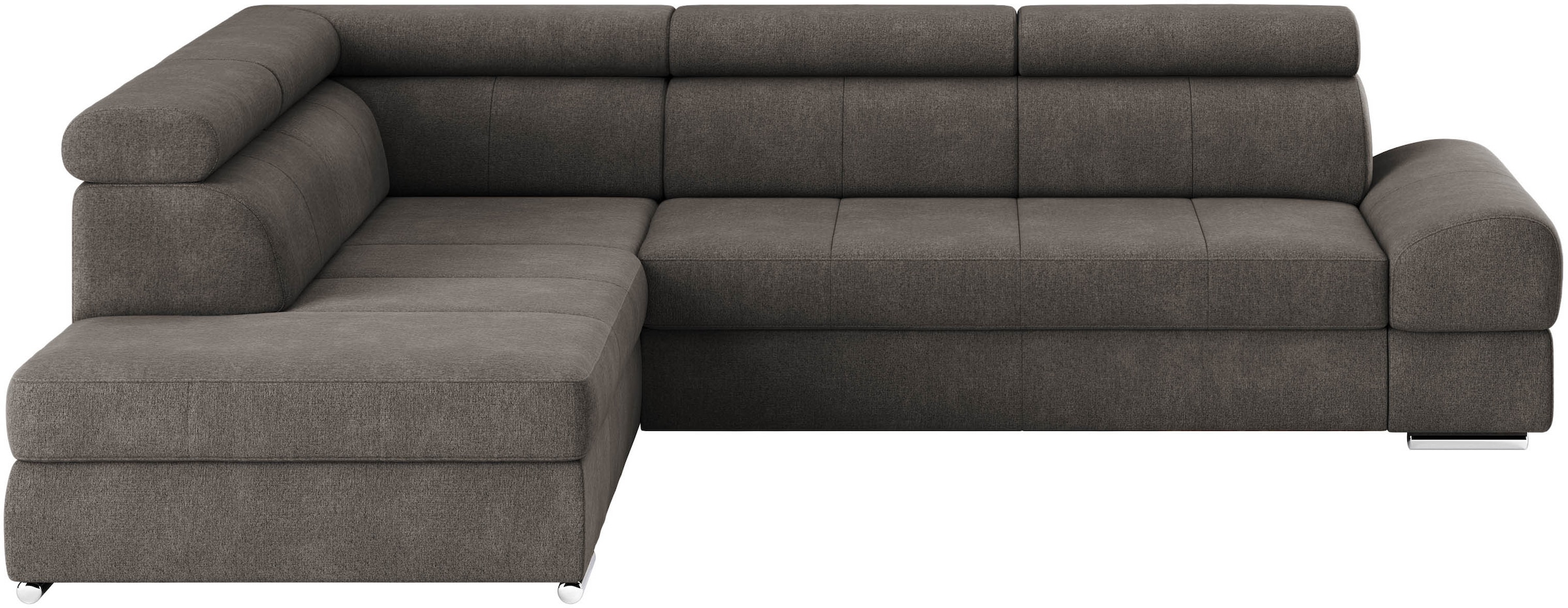 sit&more Ecksofa »Broadway L-Form«, mit verstellbaren Kopfteilen, wahlweise mit Bettfunktion