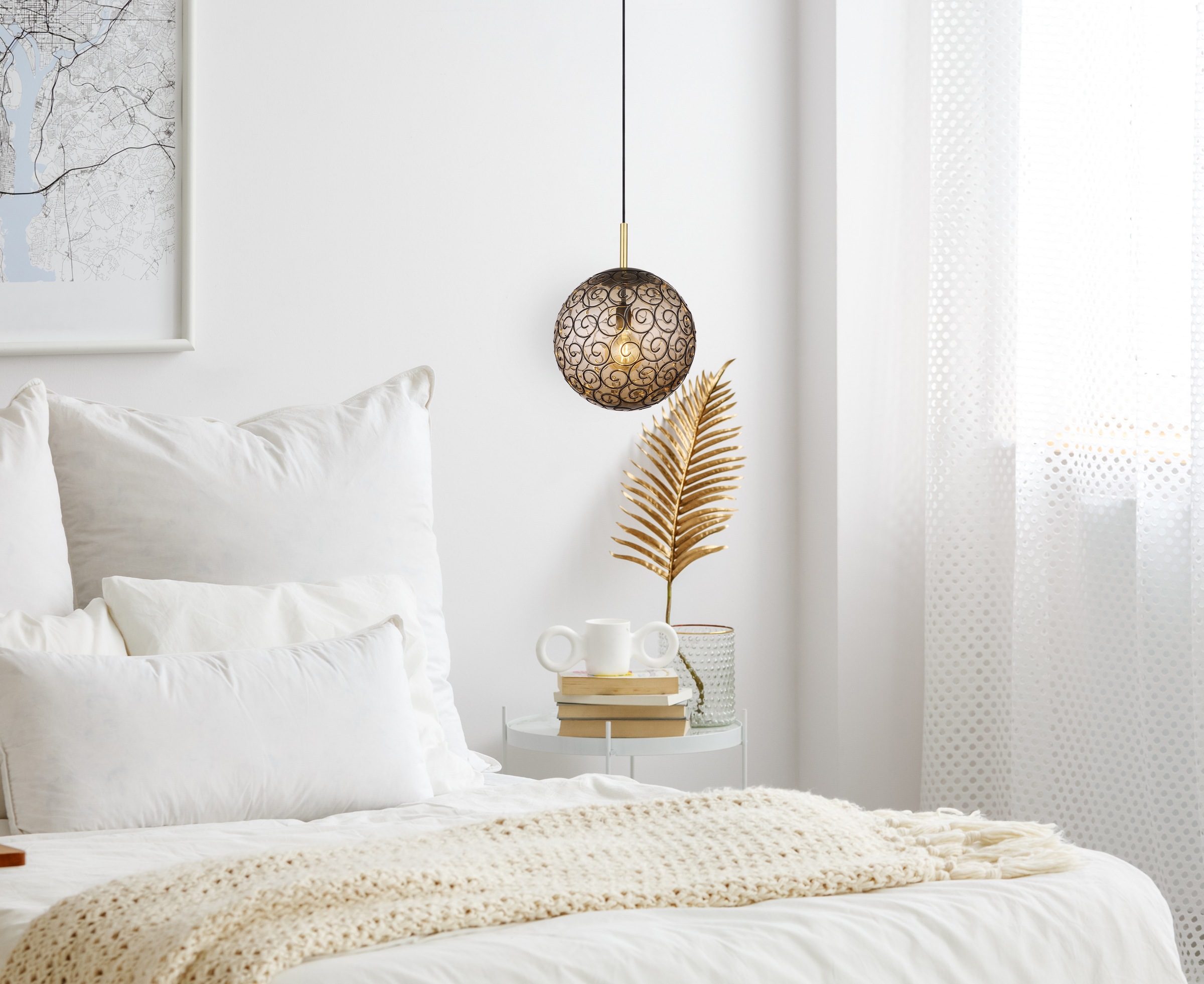 GLOBO LIGHTING Hängeleuchte »FITZ«, Leuchtmittel E27 | ohne Leuchtmittel, Hängelampe/Pendelleuchte/Esszimmer/Wohnzimmer/Esstisch