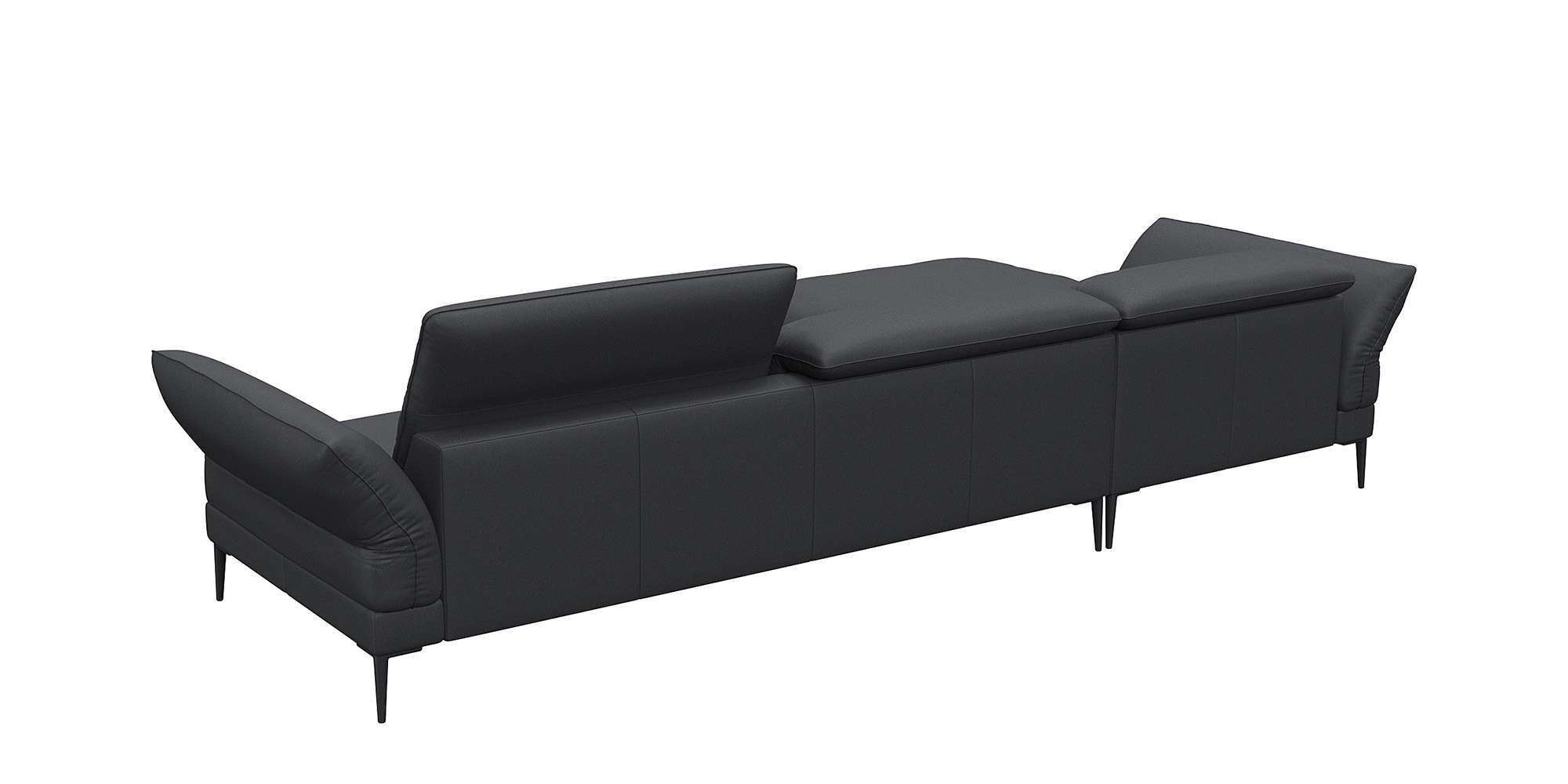 FLEXLUX Ecksofa »Salino, Funktionssofa mit Recamiere, Relaxsofa, Ecksofa«, Sofa mit Arm- und Kopfteil-Verstellungen, Kaltschaum & Stahl-Wellen