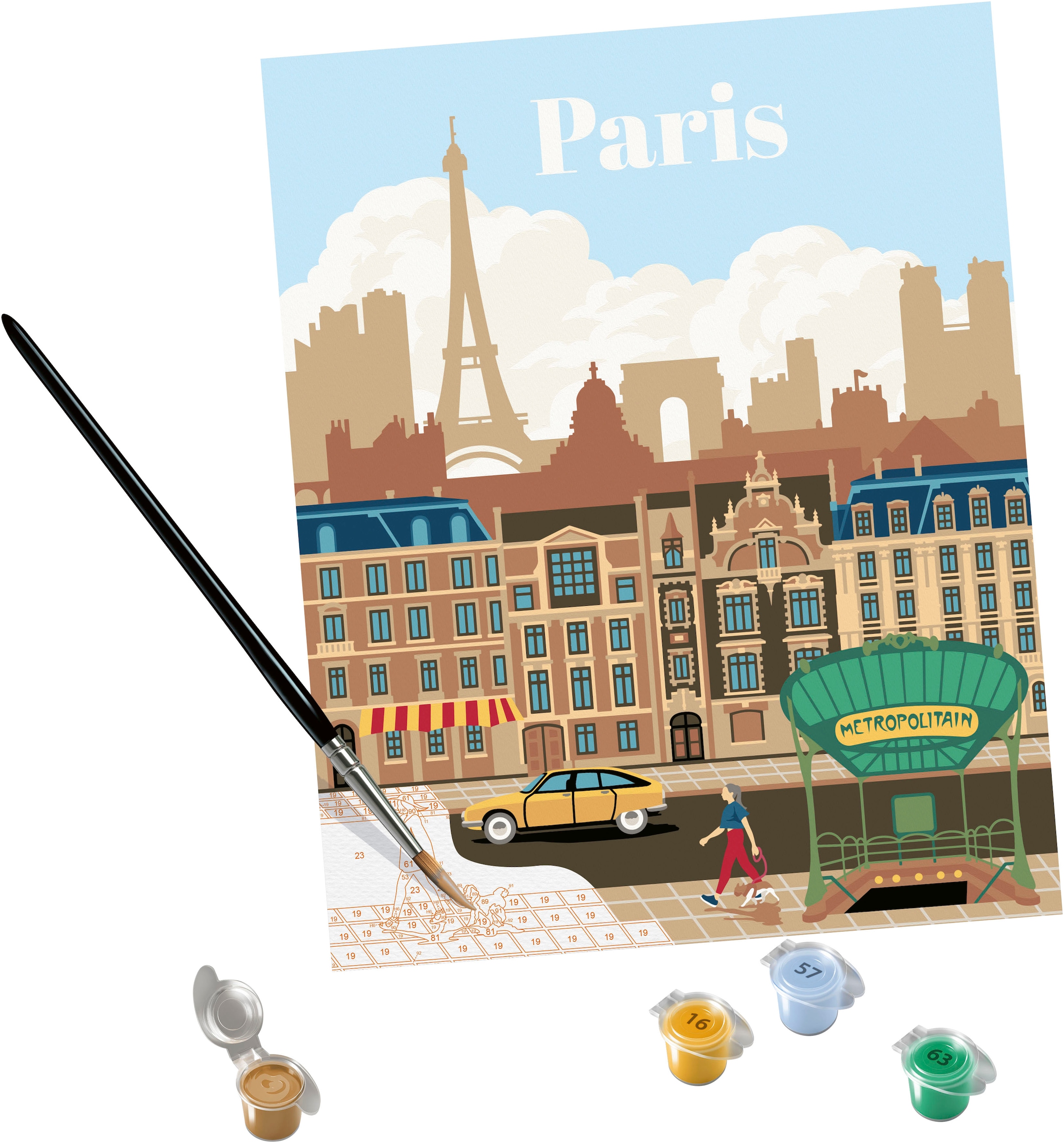 Ravensburger Malen nach Zahlen »CreArt, Colorful Paris«, Made in Europe
