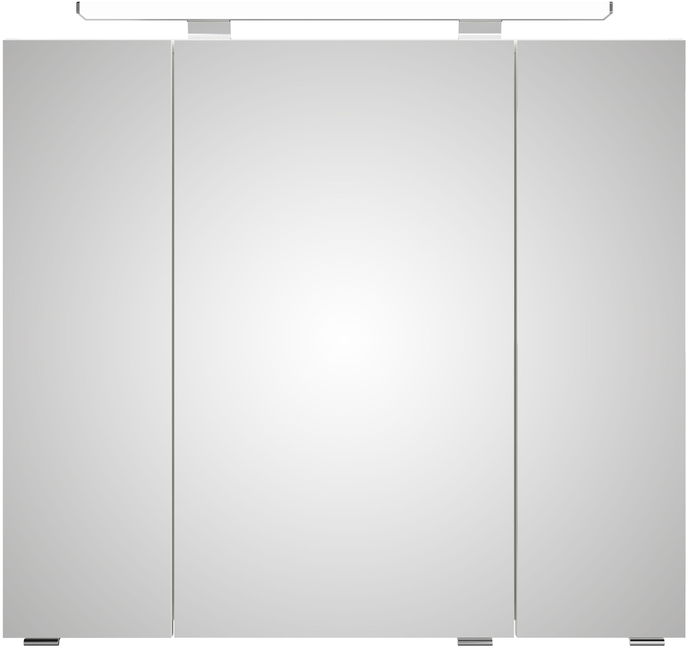 Saphir Badmöbel-Set »Serie 4010 2-teilig Keramik-Waschtisch mit LED-Spiegelschrank«, (Set), Badezimmer Set 84 cm breit, inkl. Türdämpfer, 3 Türen, 2 Schubladen