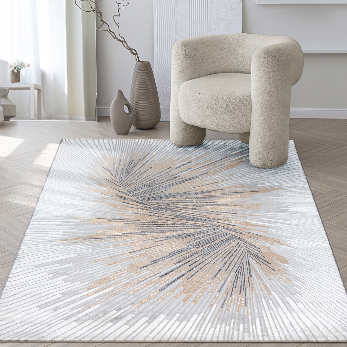 the carpet Teppich »Mila«, rechteckig, 8 mm Höhe, moderner Wohnzimmer Teppi günstig online kaufen