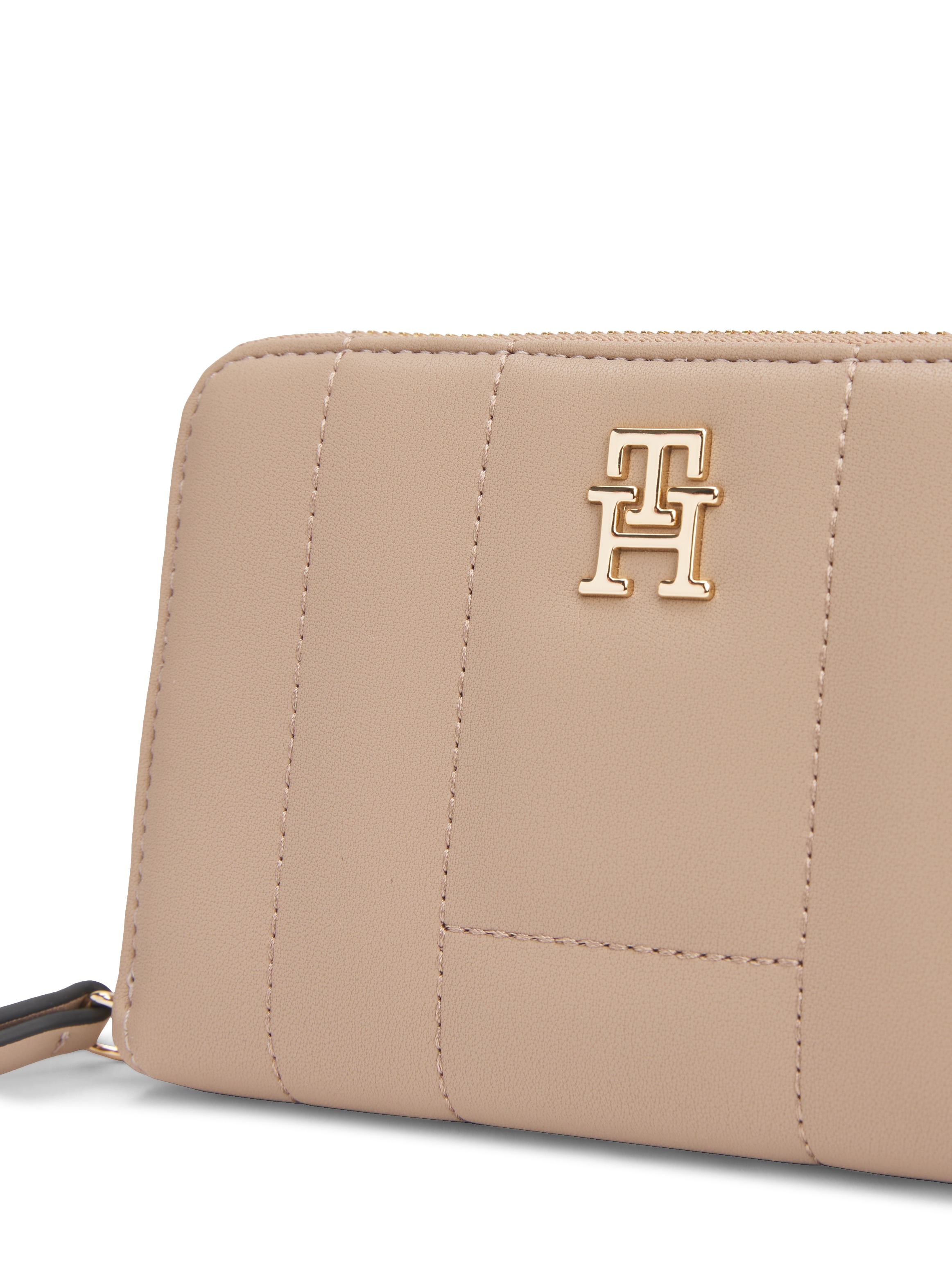 Tommy Hilfiger Geldbörse »TH FEMININE MED ZA«, Damen Geldbeutel, Portemonnai mit TH-Schmuckelement