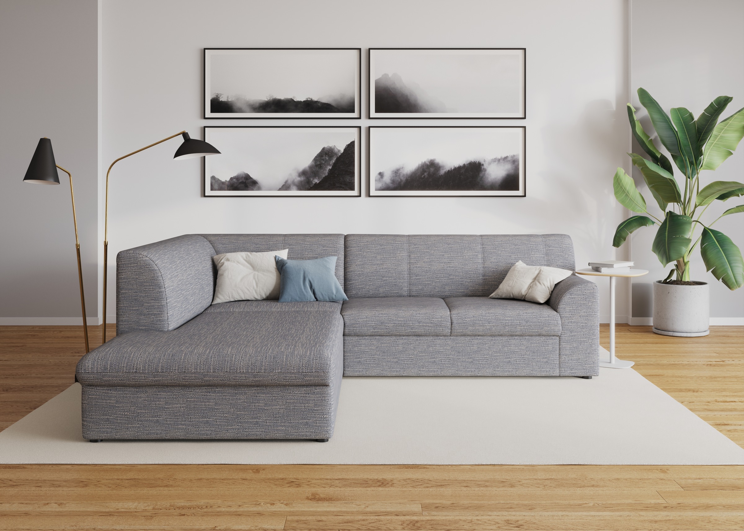 DOMO collection Ecksofa »Topper zeitlos elegant, kompakte Stellmaße, OTTOs günstig online kaufen