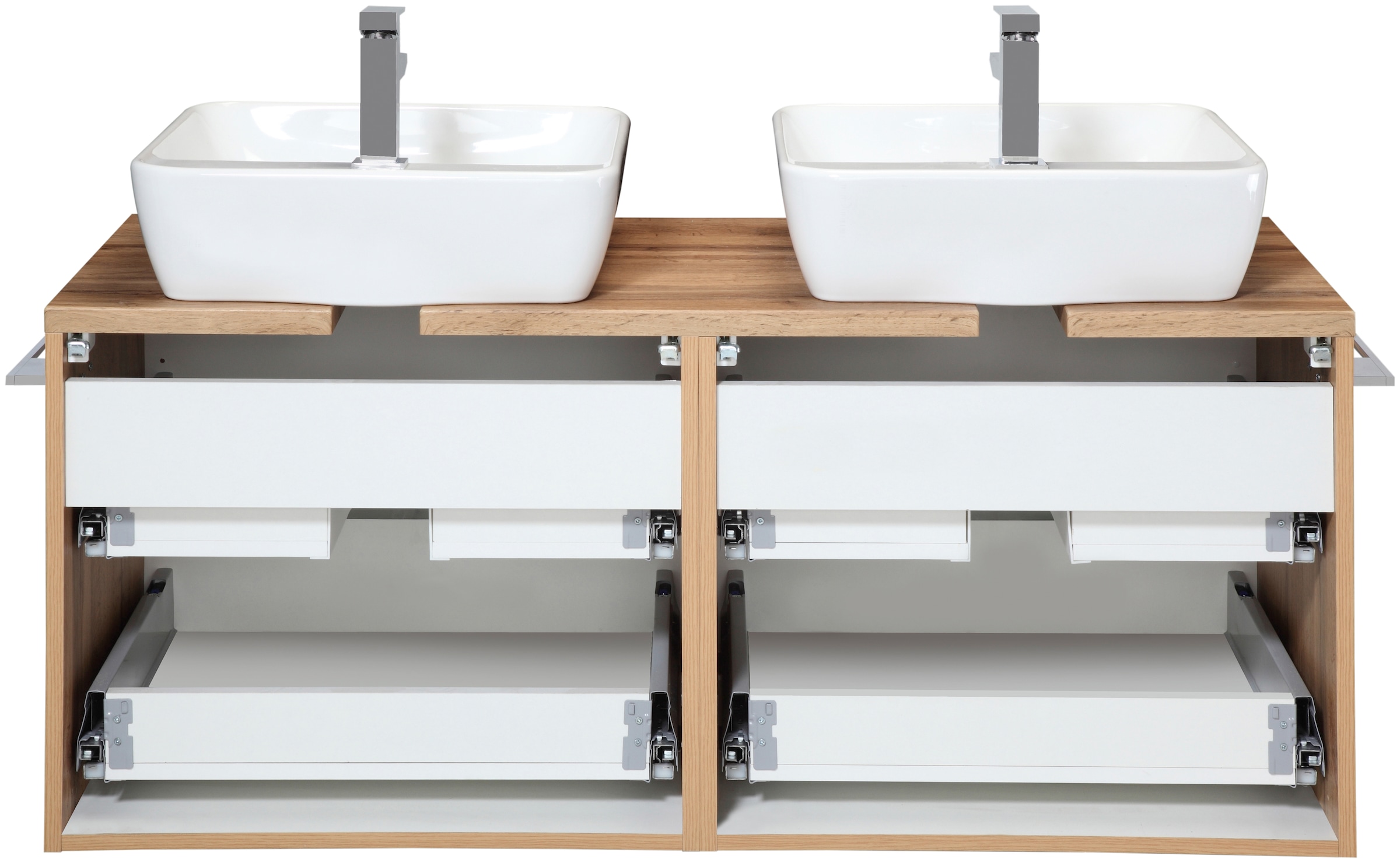 welltime Badmöbel-Set »Malibu«, (Set, 2 St.), Breite 120 cm, mit Soft-Close