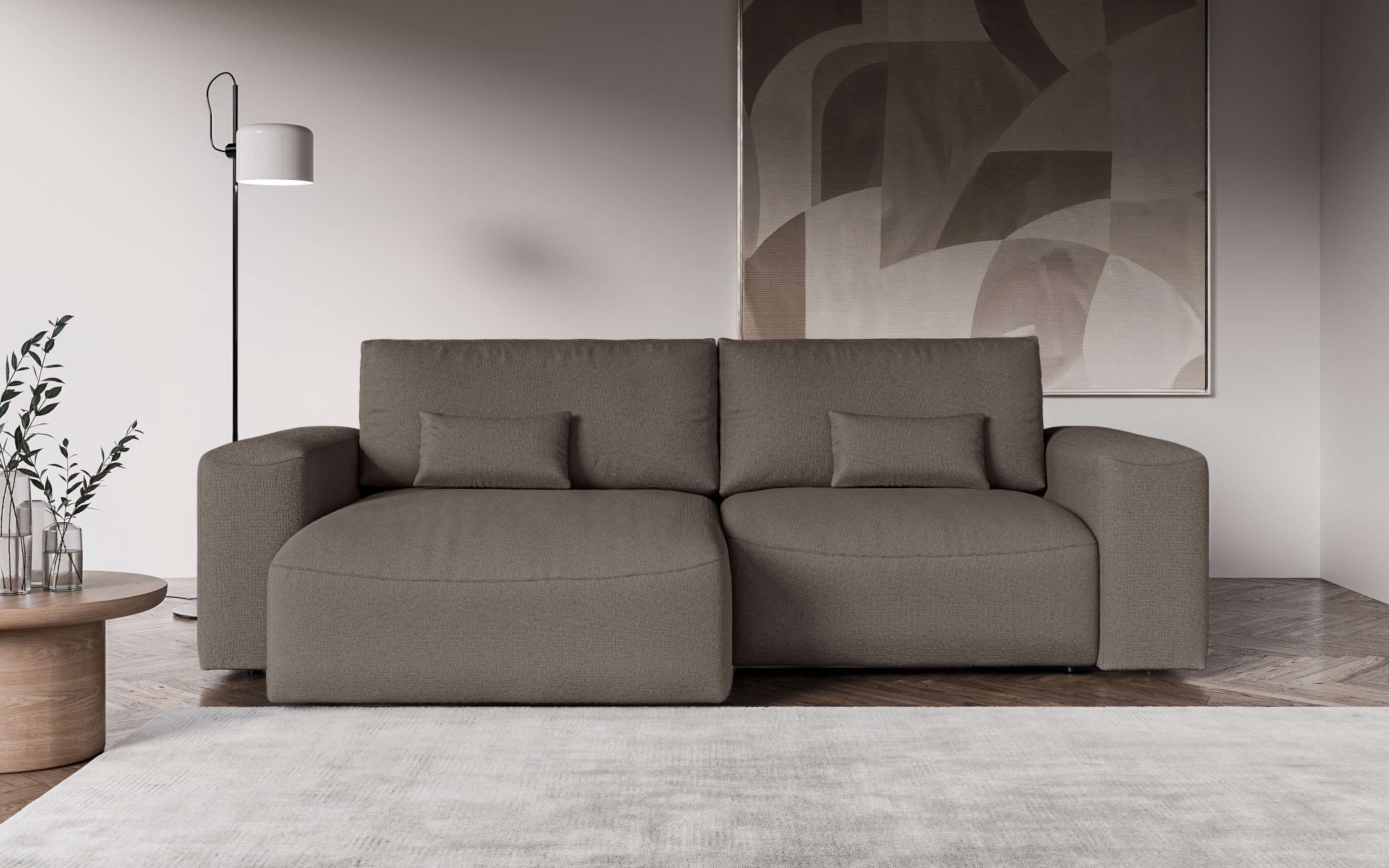 OTTO home Ecksofa »MATTS Schlafsofa mit Bettkasten, Maße B/T/H: 265/159/89 günstig online kaufen