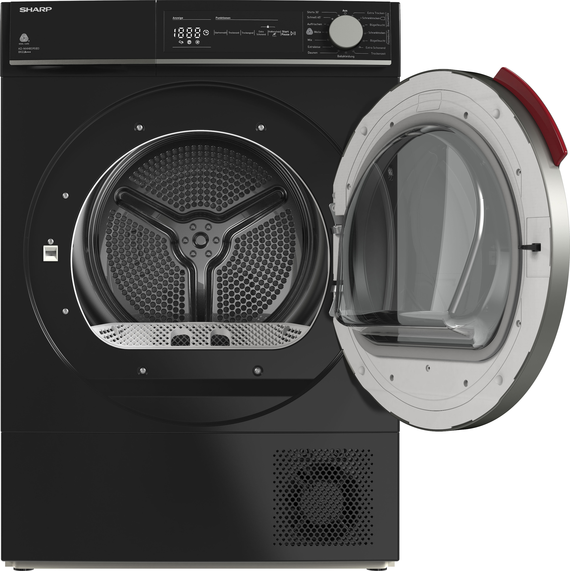 Sharp Wärmepumpentrockner »KD-NHH8S9GB3-DE«, Serie T, 8 kg