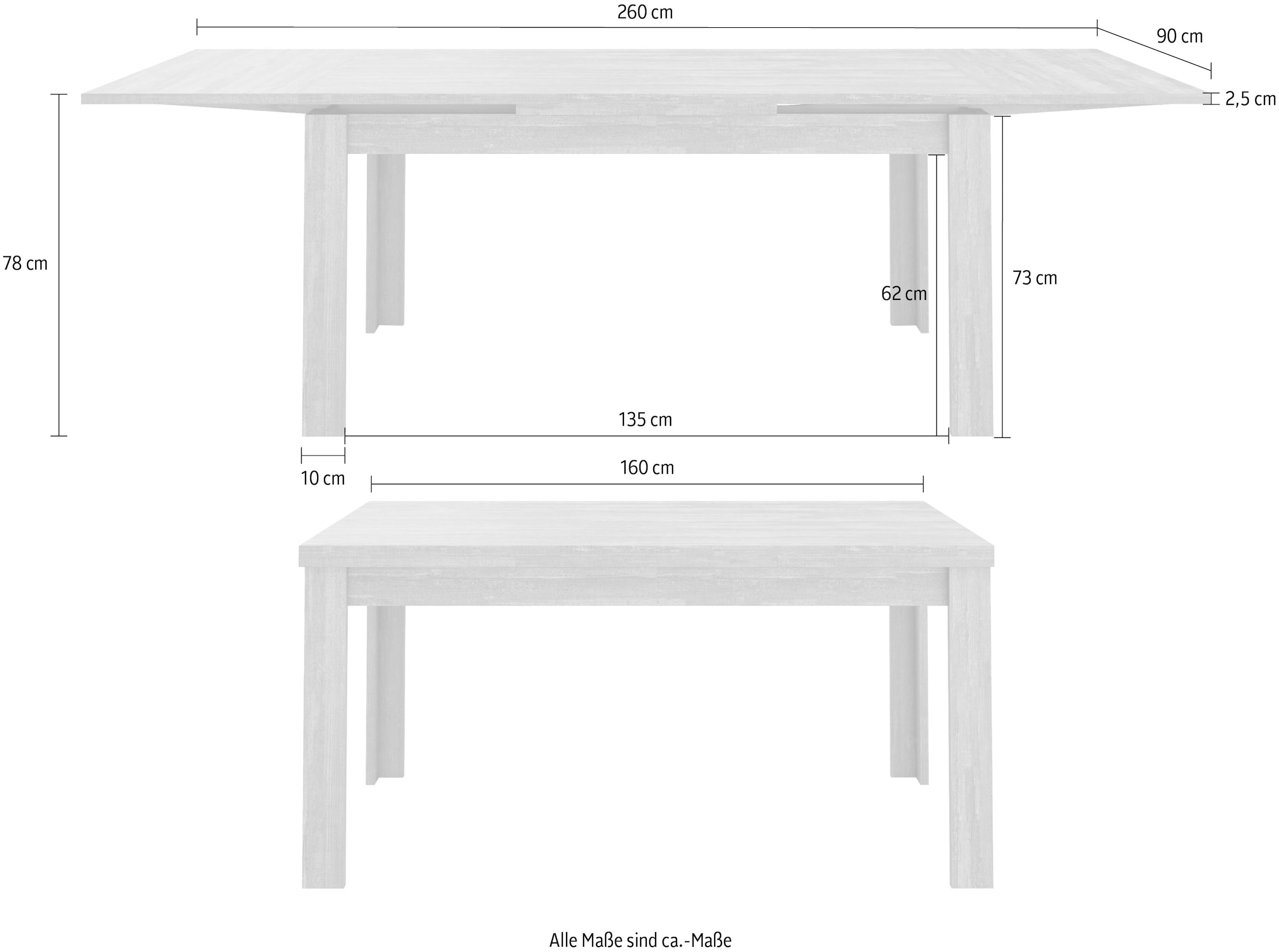 10. Bild von Mäusbacher Esstisch »Monti«, in 3 Größen, ausziehbar um je 100 cm