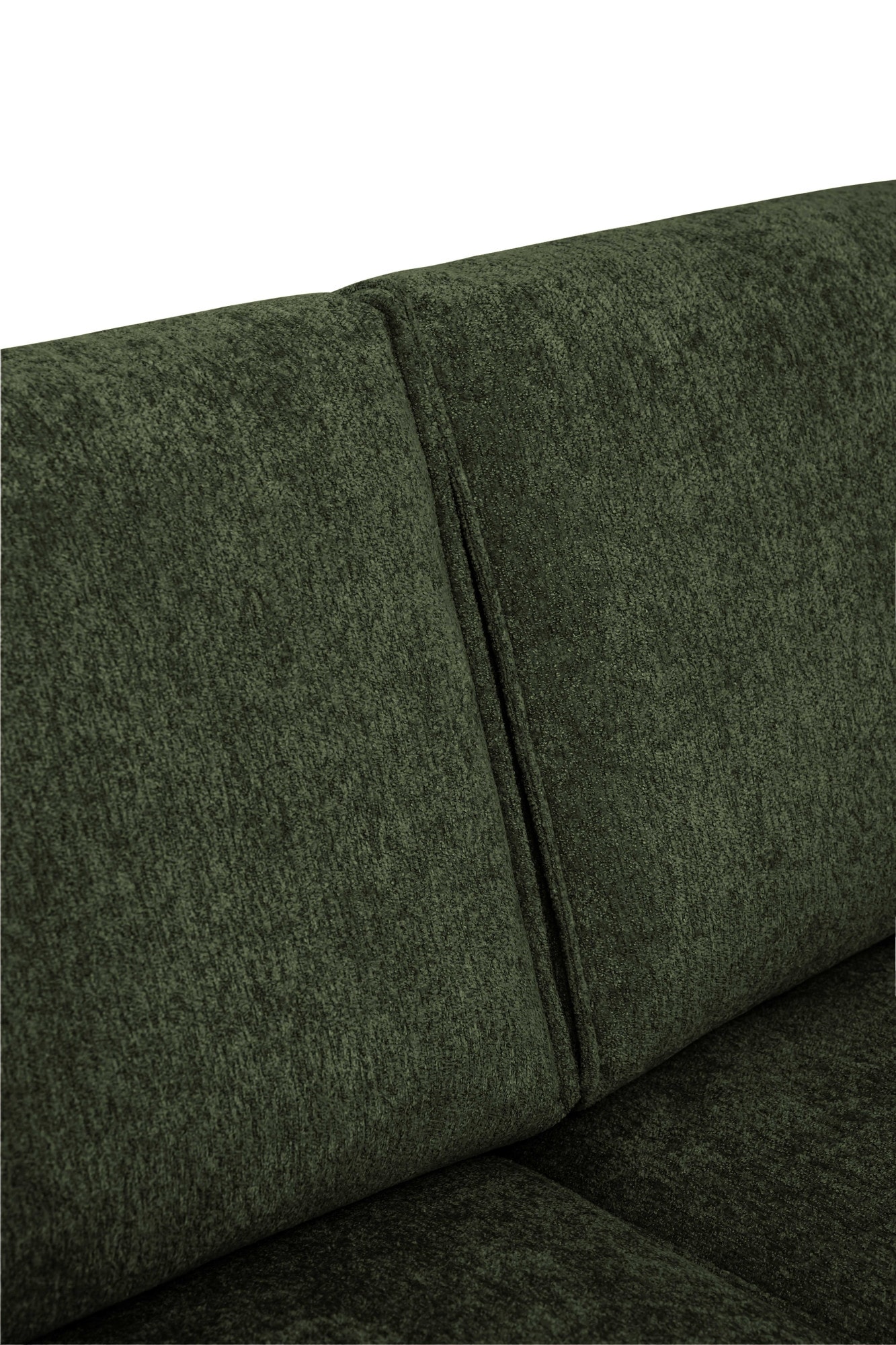 Places of Style 2-Sitzer »Kompaktsofa Oland, Struktur, Flachgewebe, Luxus-Microfaser, Boucle«, 164 cm, Wellenunterfederung, Skandi-Design, Metallfüße