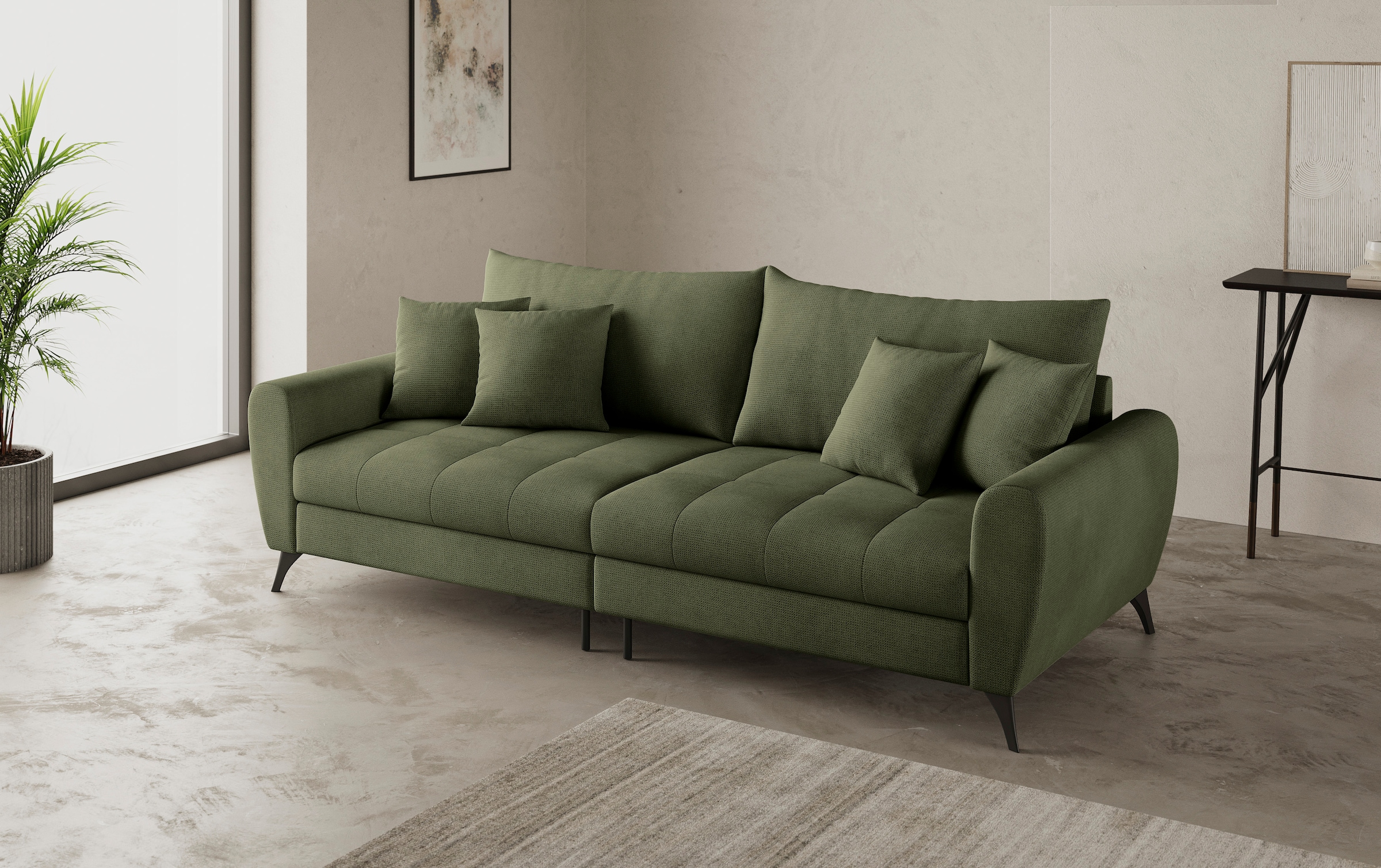 Home affaire Big-Sofa "Blackburn II", Wahlweise mit Kaltschaumpolsterung bi günstig online kaufen