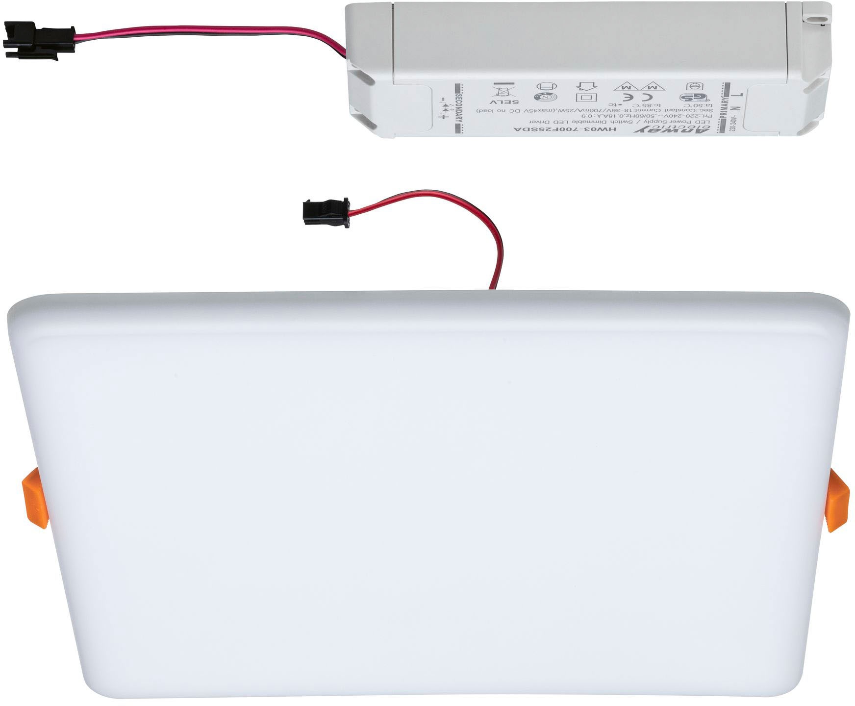 Paulmann LED Bad-Einbauleuchte »Veluna«, Schutzart IP44 spritzwassergeschützt,  3-Stufen-dimmbar