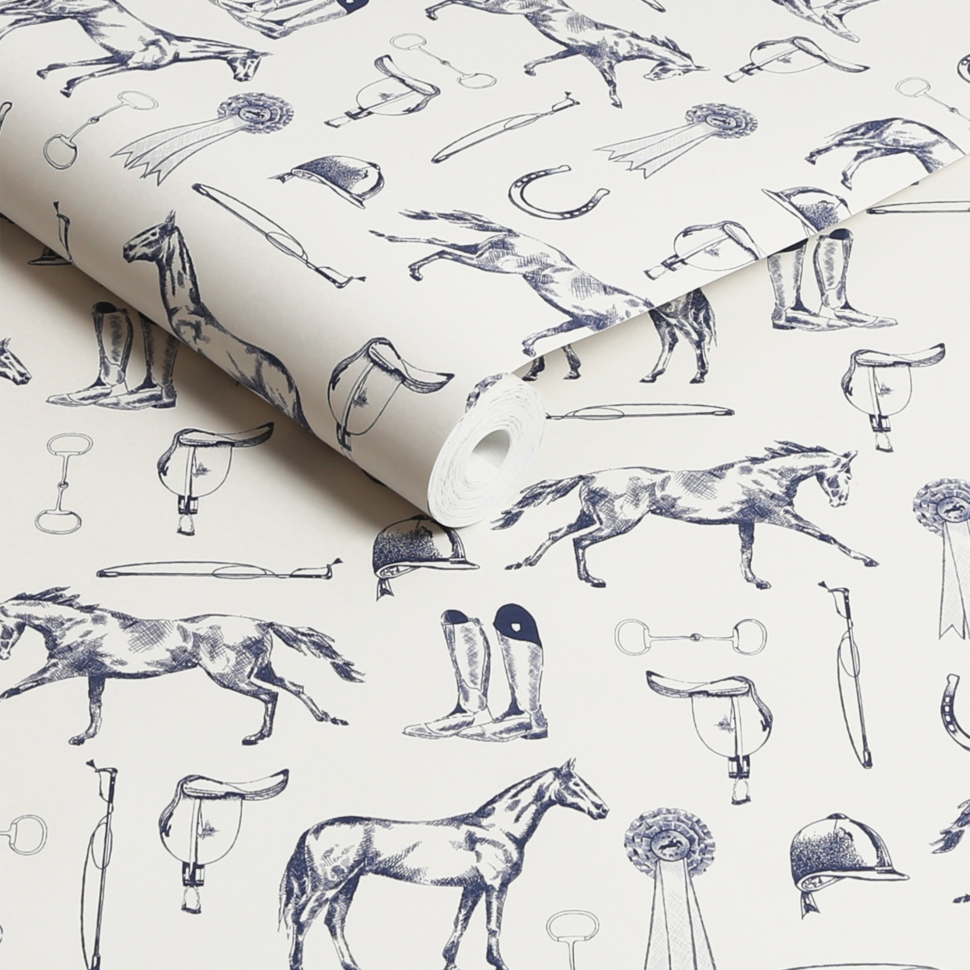 Joules Vliestapete »Pferd Skizziert« animal print glatt Design Tapeten