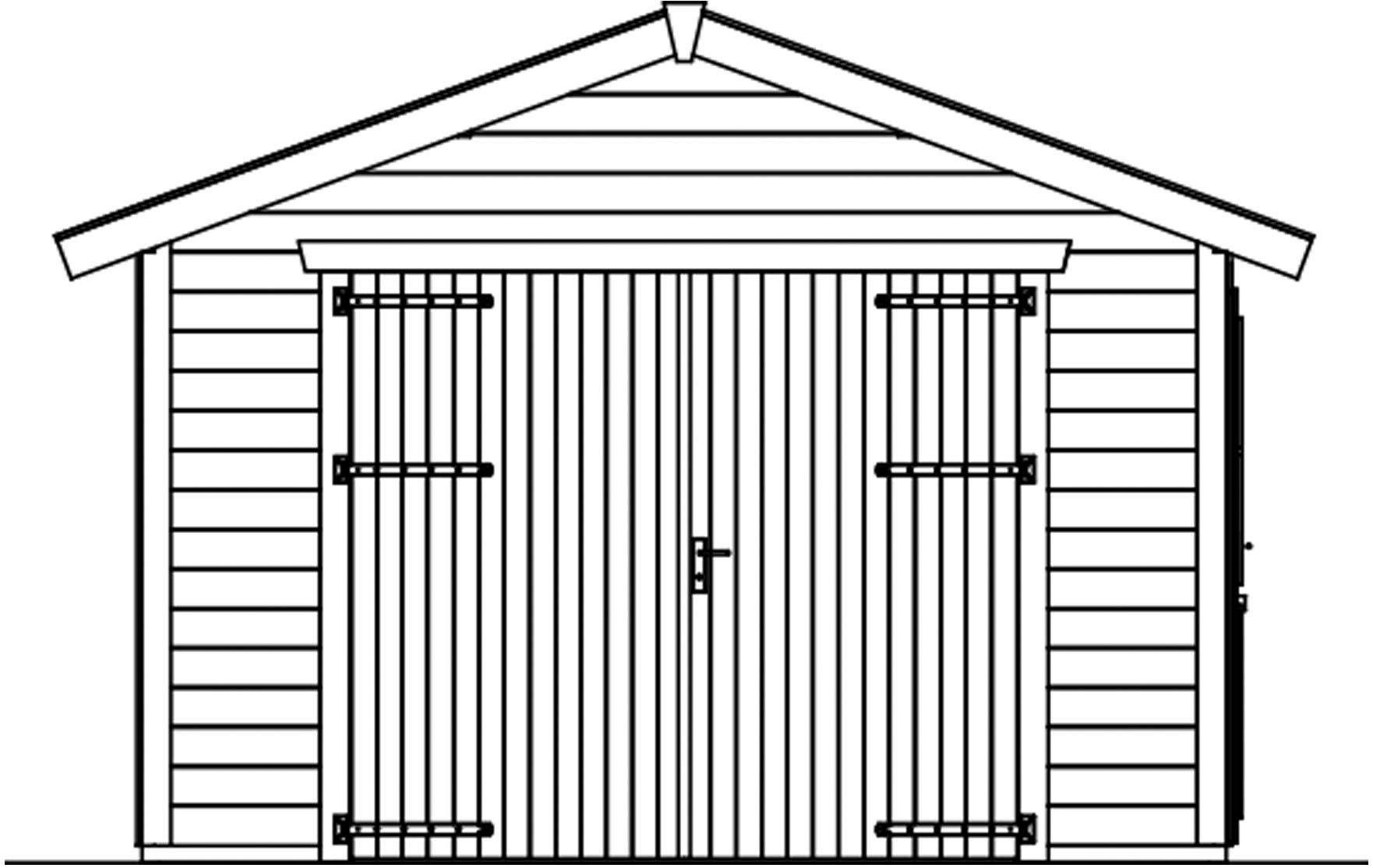 Skanholz Garage »Varberg 1«, 370 x 525 cm