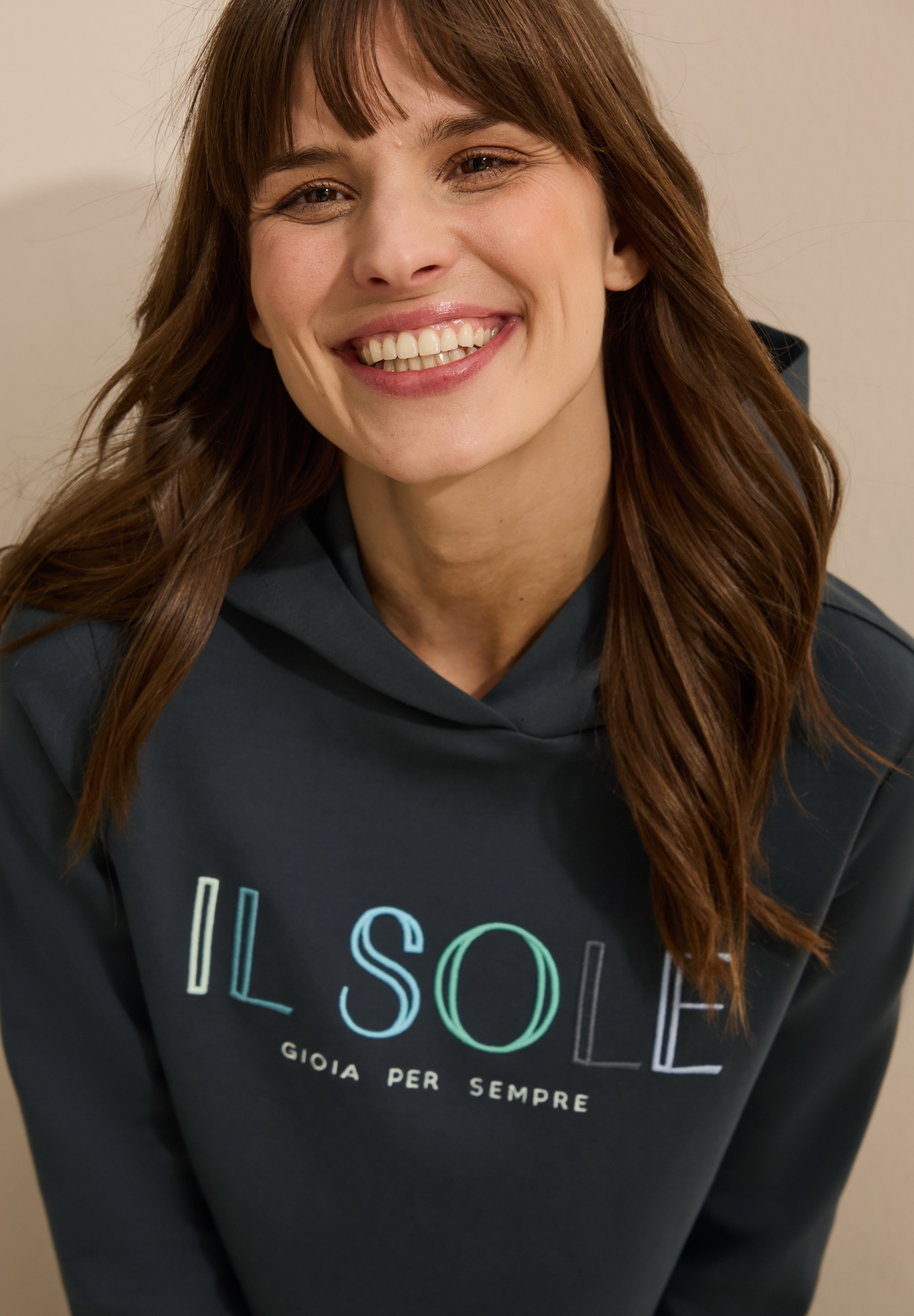 Cecil Sweatkleid, mit Schriftzug
