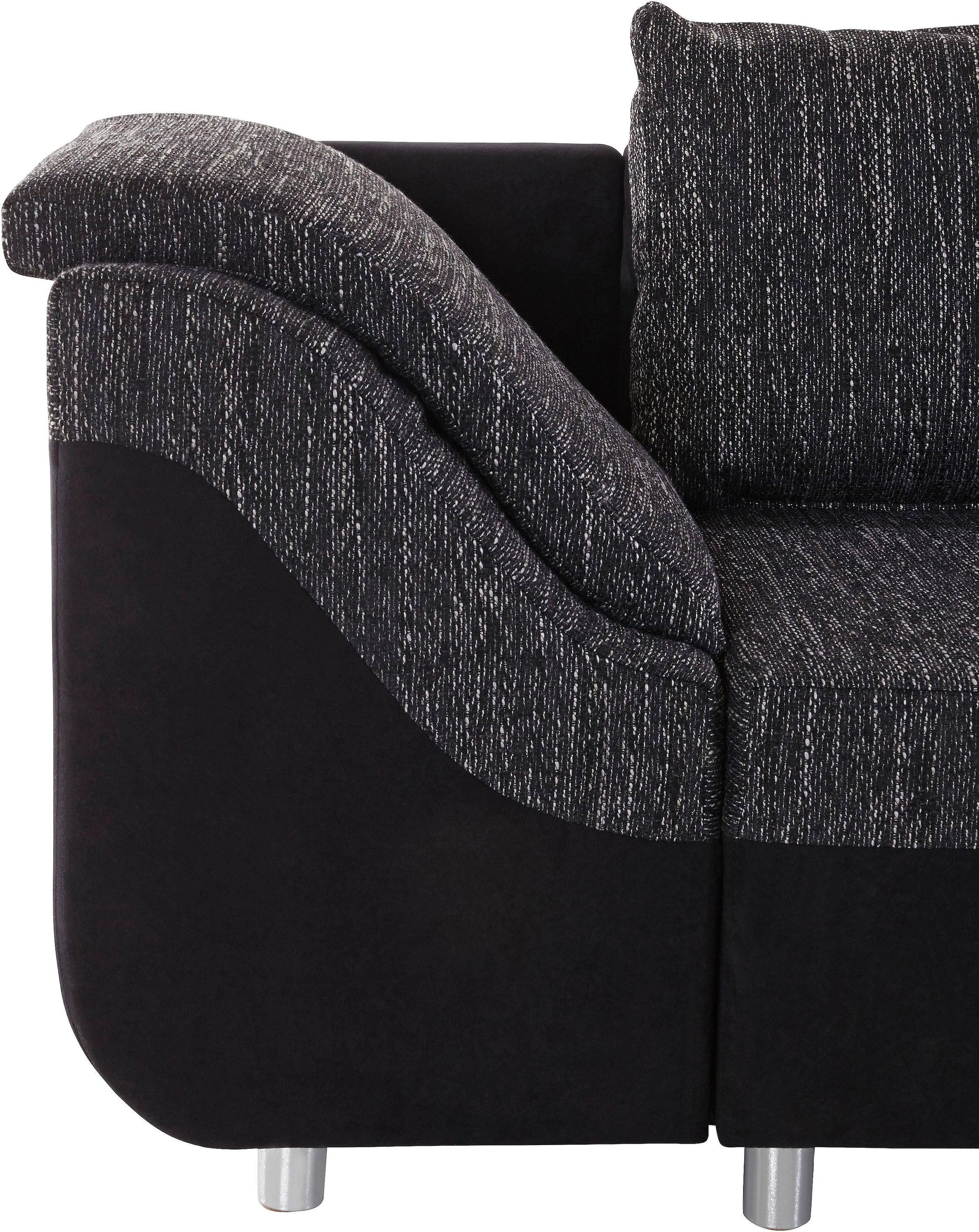 COLLECTION AB Ecksofa »Sally L-Form«, mit und ohne Bettfunktion, inklusive loser Rücken- und Zierkissen