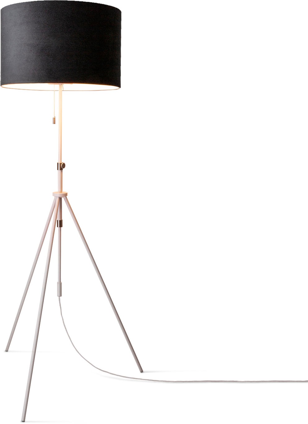 Paco Home Stehlampe »Naomi uni Color«, Leuchtmittel E27   ohne Leuchtmittel günstig online kaufen