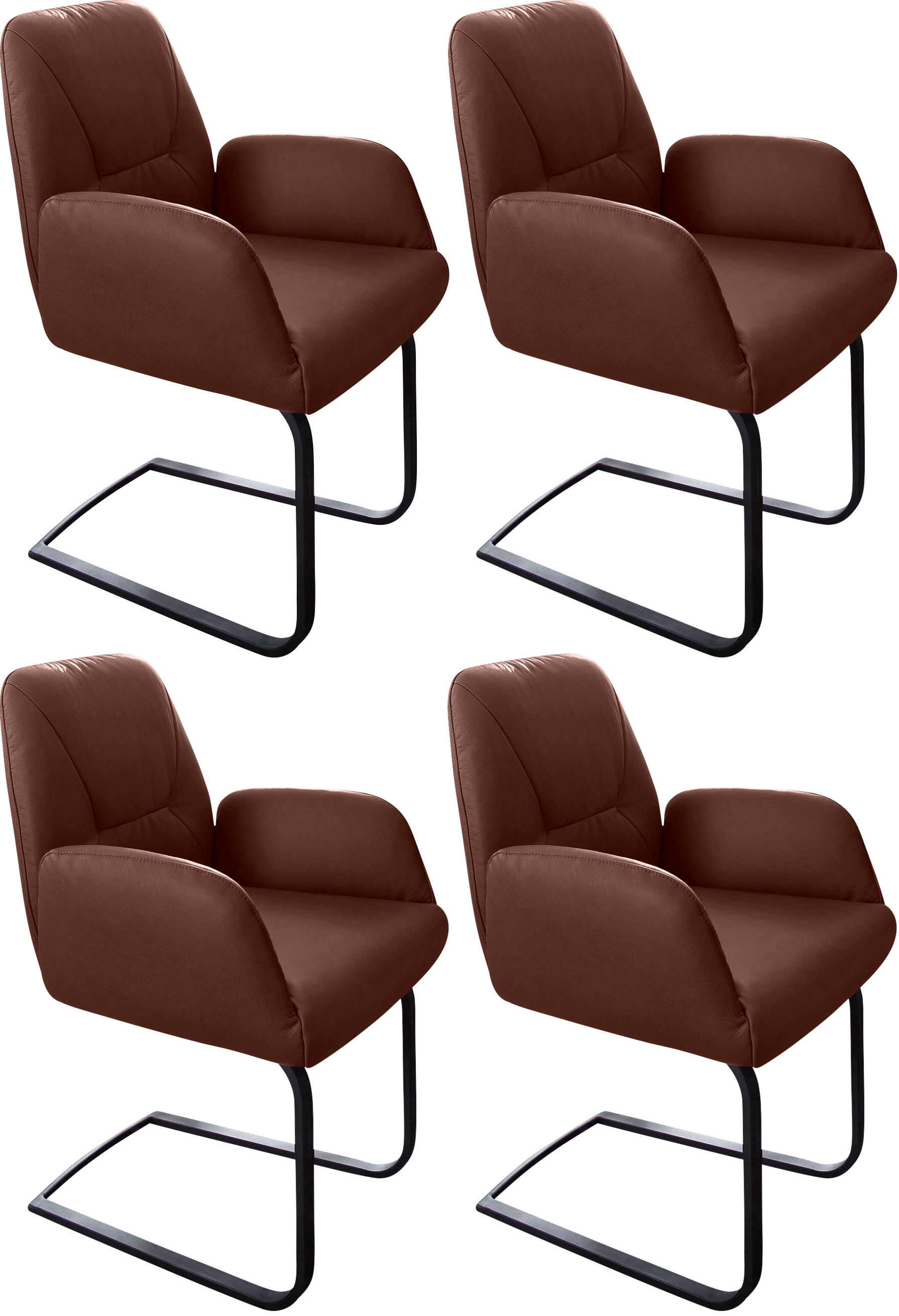 W.SCHILLIG Freischwinger »ole« (Set) 4 Stk.2er- oder 4er-Set, Gestell in Sc günstig online kaufen