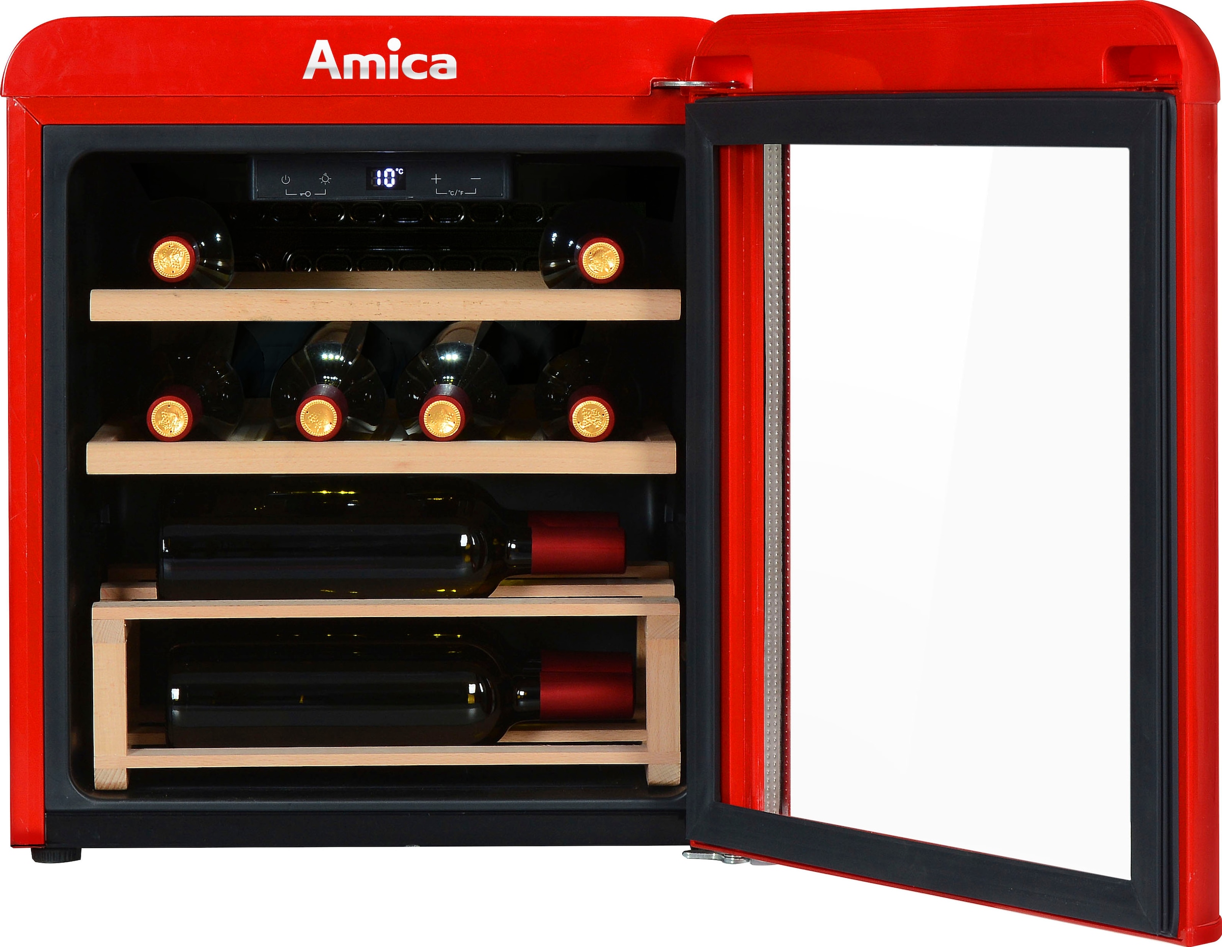 Amica Weinkühlschrank »WKR 341 910 R«, für 10 Standardflaschen á 075l