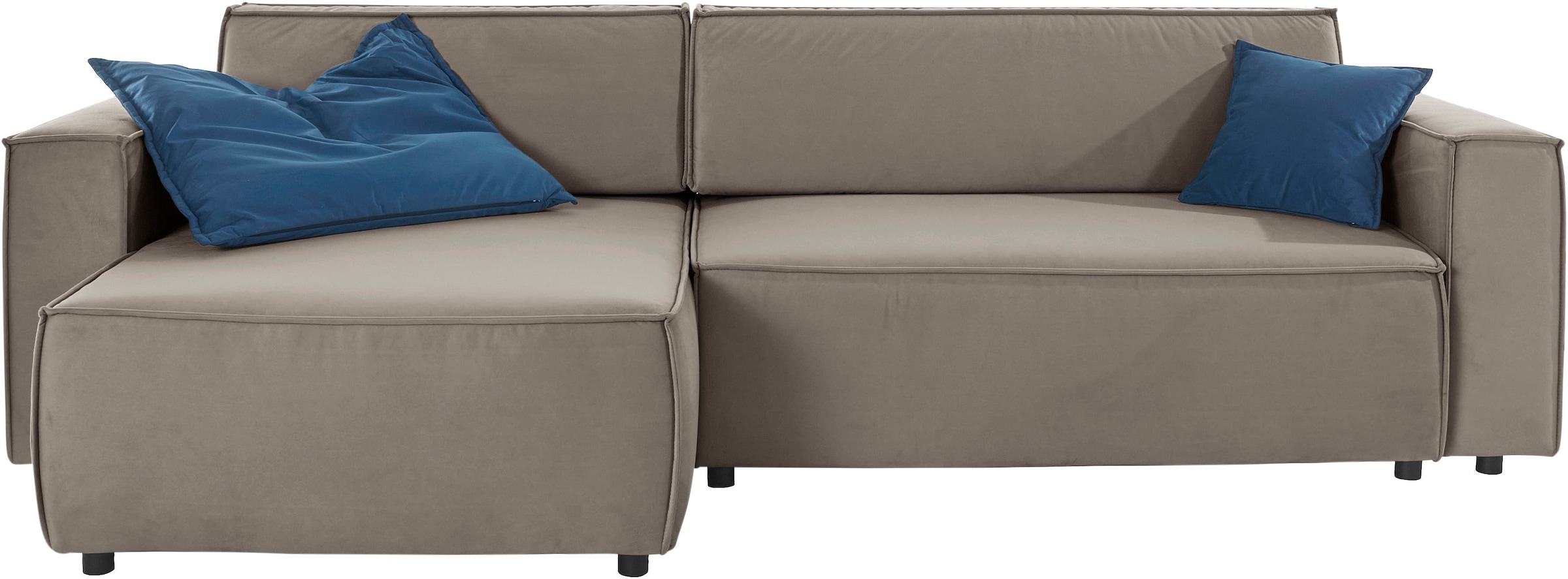 INOSIGN Ecksofa »Marva L-Form«, incl. Bettfunktion und Bettkasten, Federkern