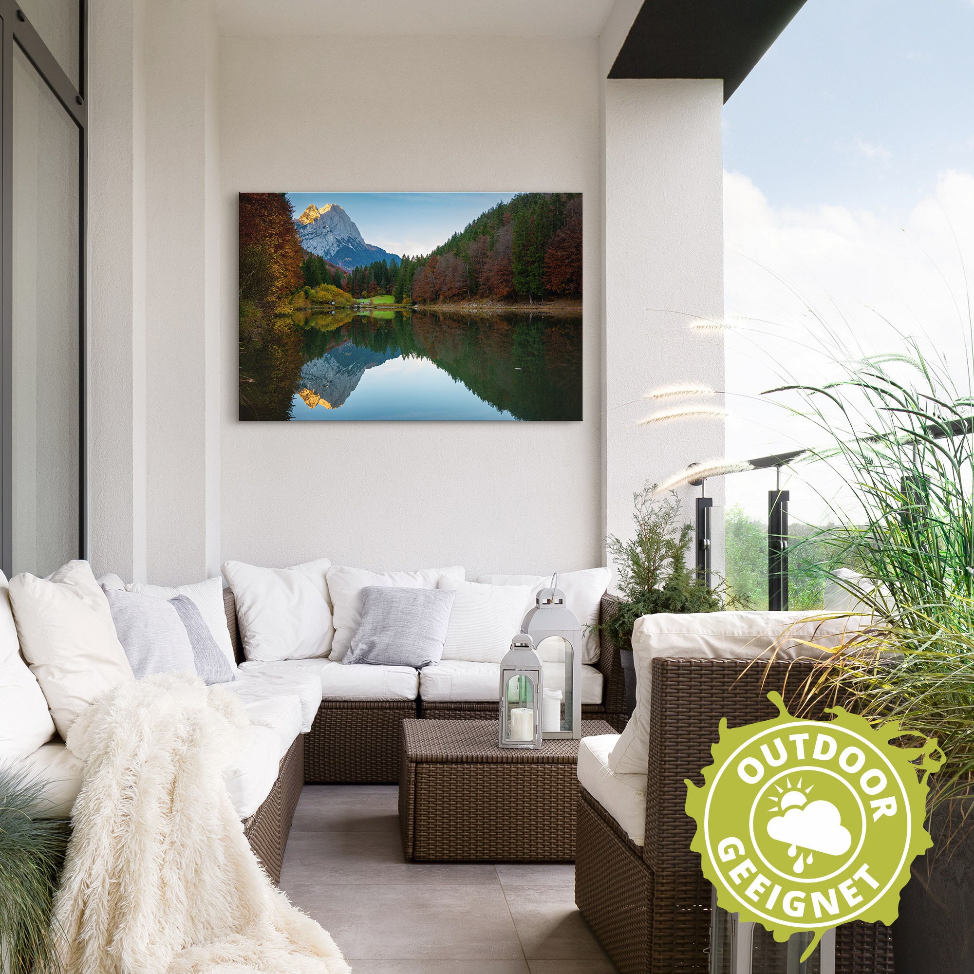 Artland Wandbild »Herbst am Rießersee«, Berge & Alpenbilder, (1 St.), als A günstig online kaufen