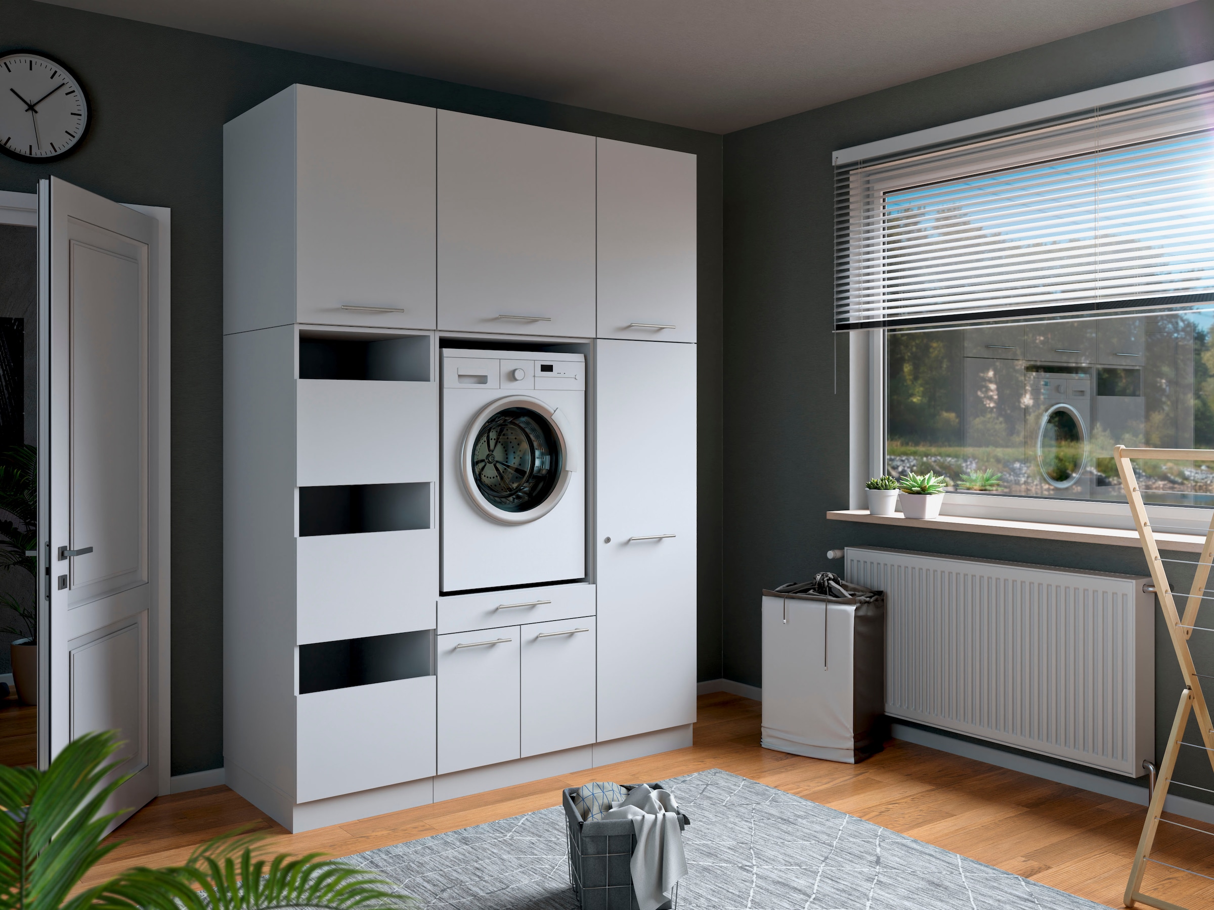 Laundreezy Mehrzweckschrank-Set »Laundreezy, 6-tlg. Mehrzweckschrank-Set B/H/T 168/238/68 cm« 6 Stk. tlg.