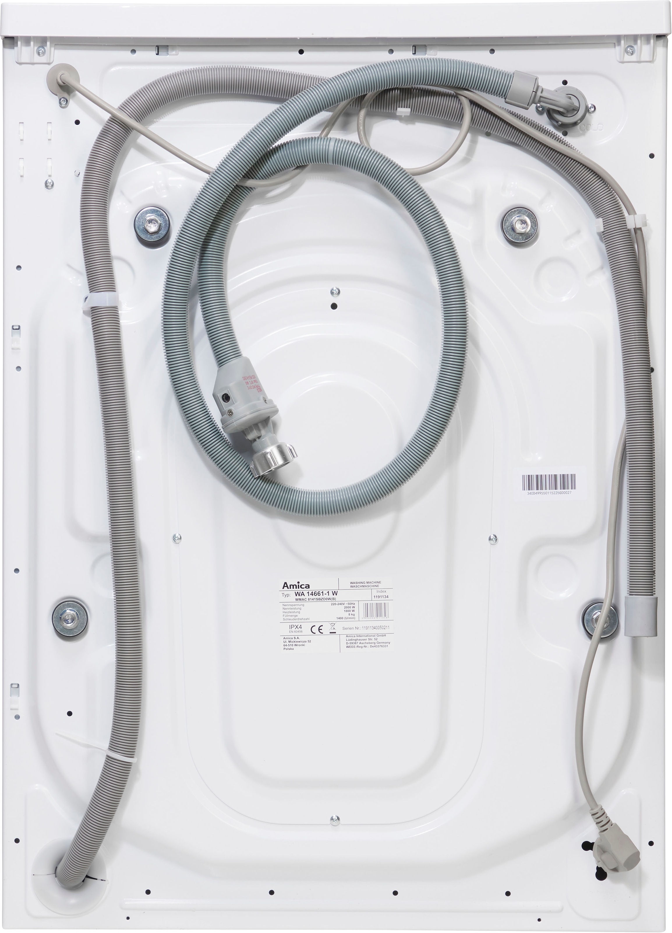 Amica Waschmaschine »WA 14661-1 W«, Classic Line, WA 14661-1 W, 8 kg, 1400  U/min auf Raten bestellen