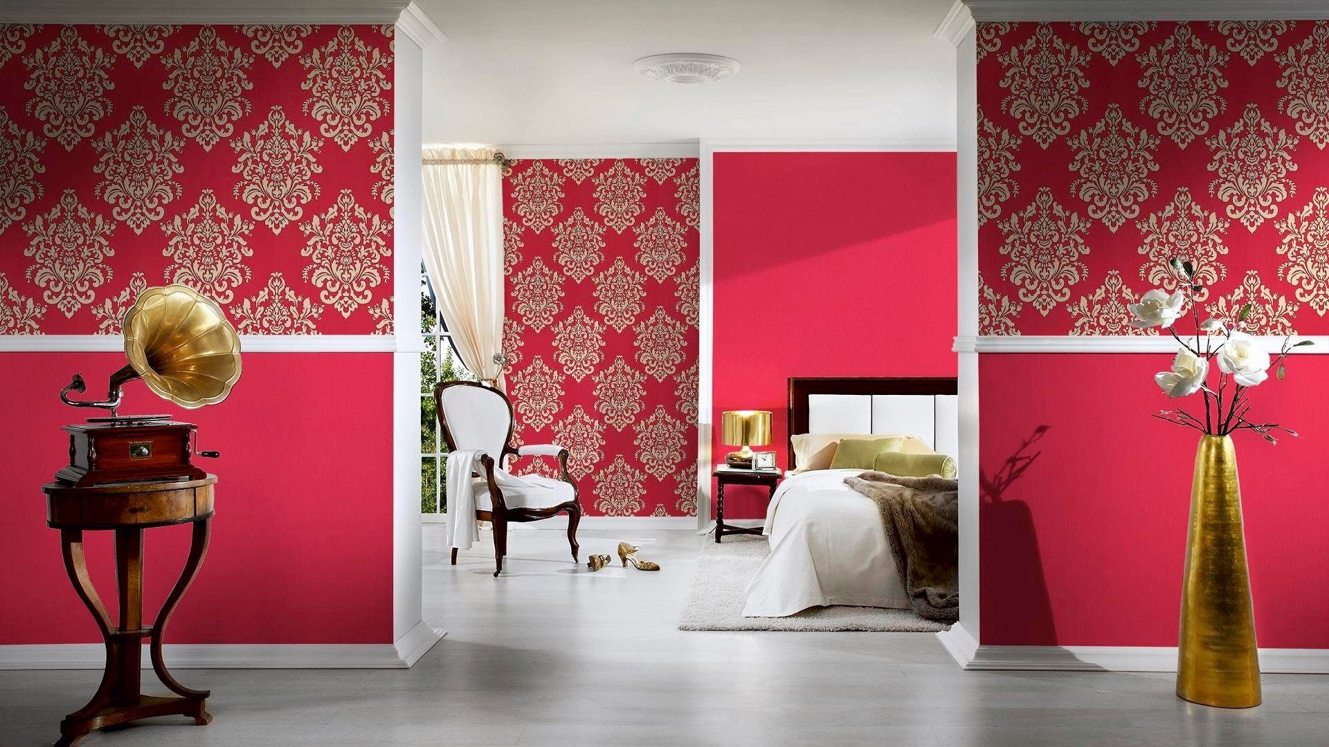 living walls Vliestapete »Hermitage«, matt-uni-unifarben-Strukturmuster-einfarbig, Uni Tapete einfarbig Tapeten Wohnzimmer Schlafzimmer Küche modern Büro