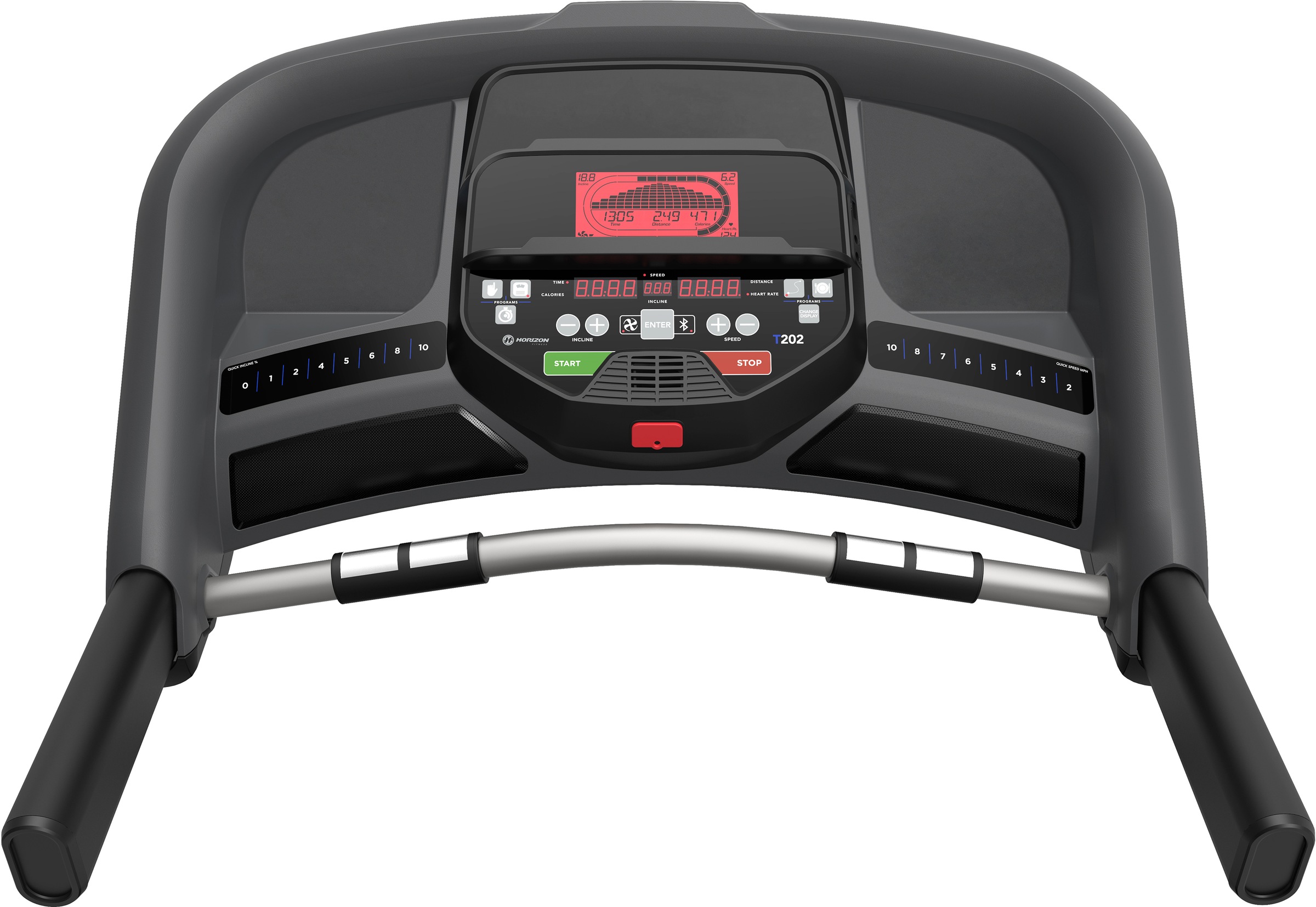 Horizon Fitness Laufband »T202«, (mit integriertem Ventilator und Lauffläche von 152/51 cm), bis max. 20 km/h, klappbar