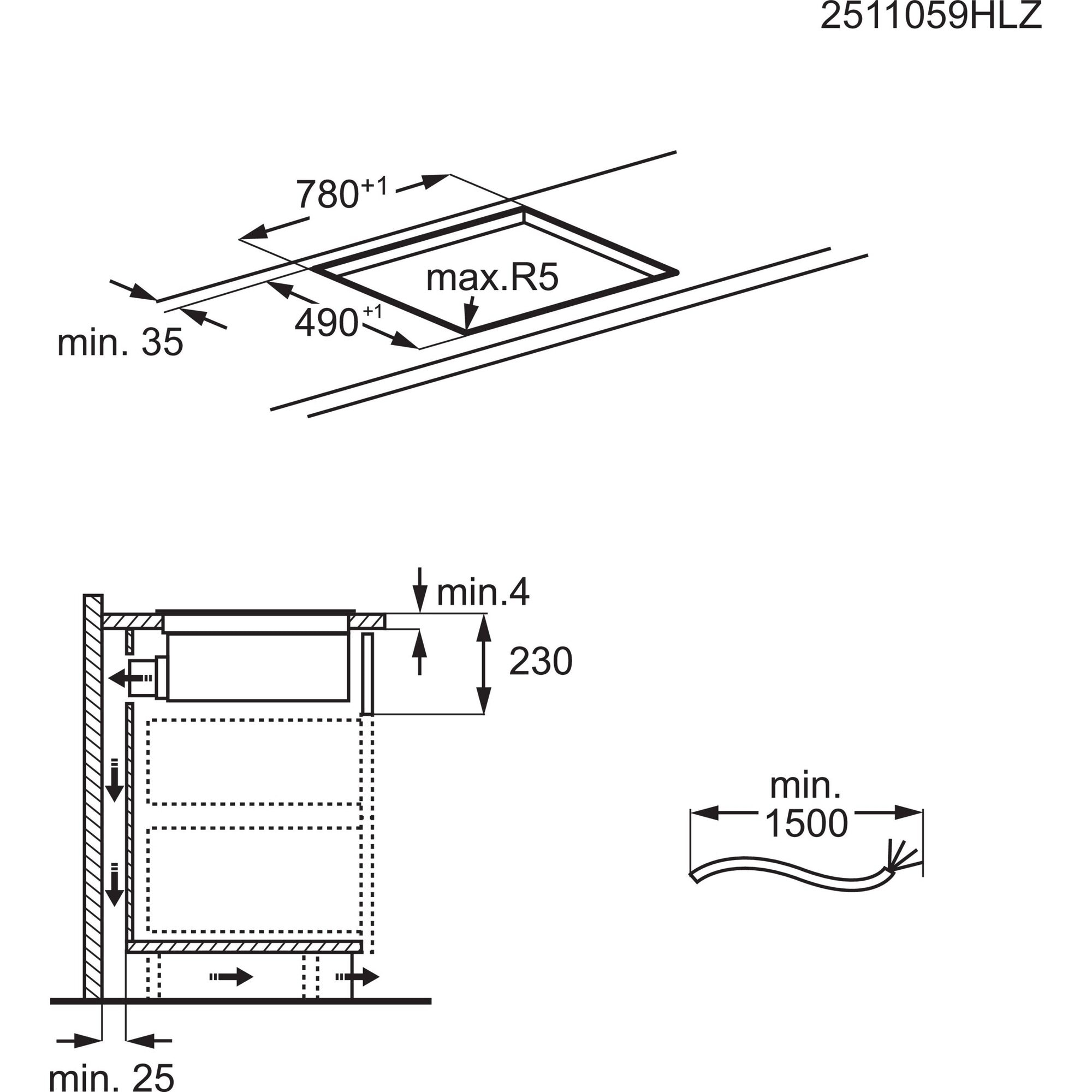 AEG Kochfeld mit Dunstabzug »TT84CA0FRB« Induktionskochen mit integr. Dunstabzug: frische Luft, Made in Germany